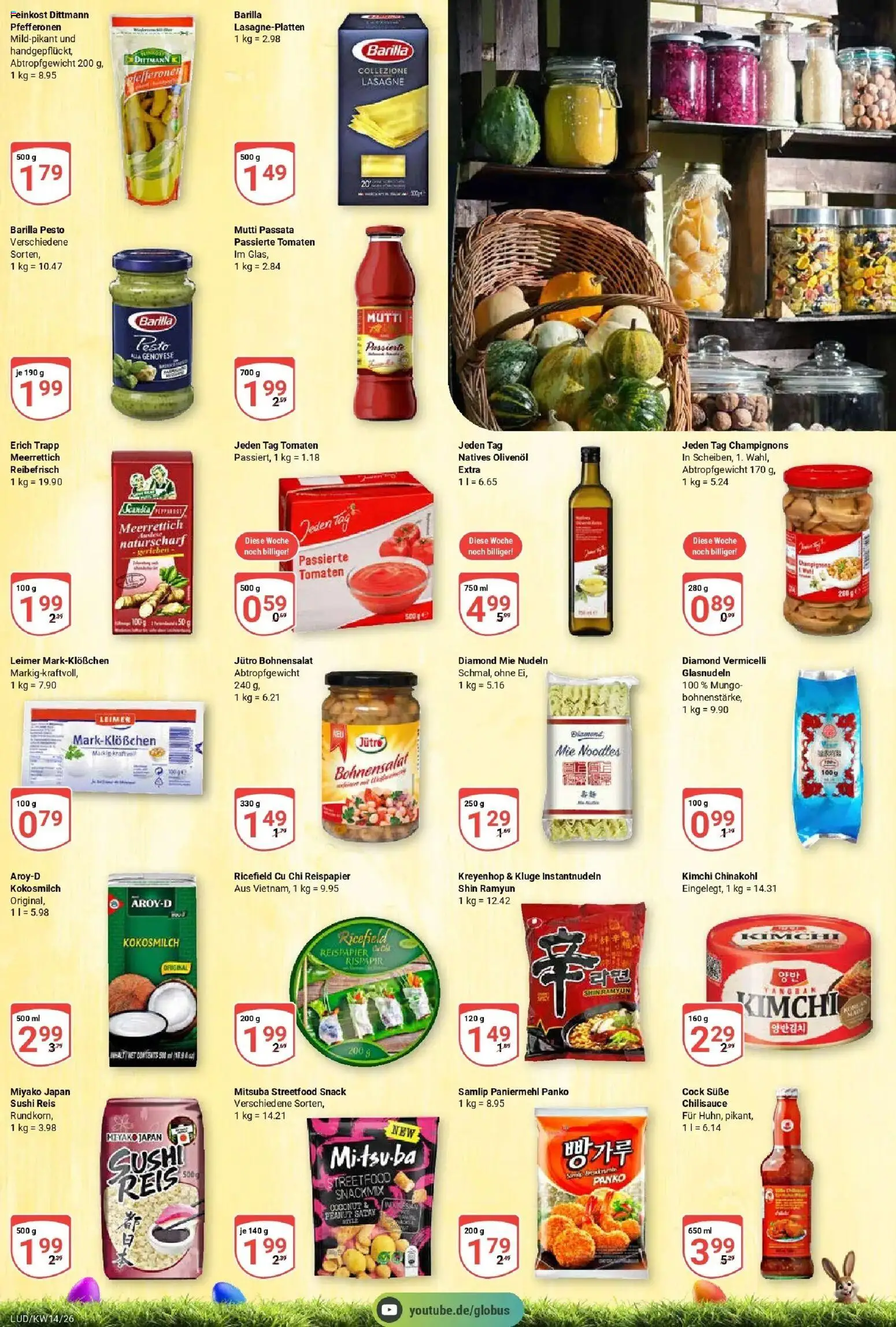 Globus prospekt Ludwigshafen-Oggersheim	 – gültig ab 30.03.2026 | Seite: 20 | Produkte: Barilla, Barilla pesto, Olivenol, Chinakohl