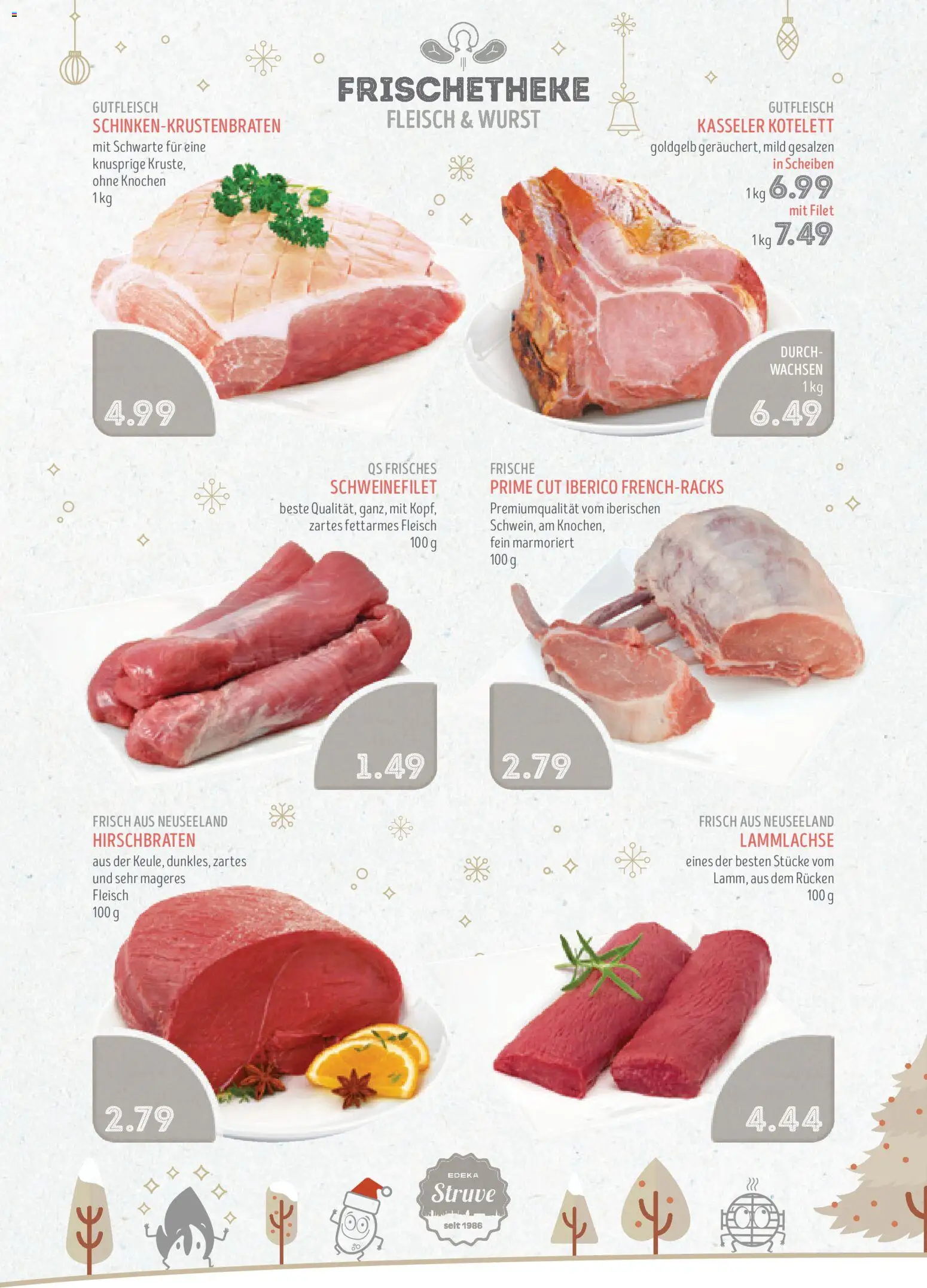 Edeka Struve Prospekt 	 – gültig ab 15.12.2025 | Seite: 4 | Produkte: Schweinefilet, Wurst, Fleisch