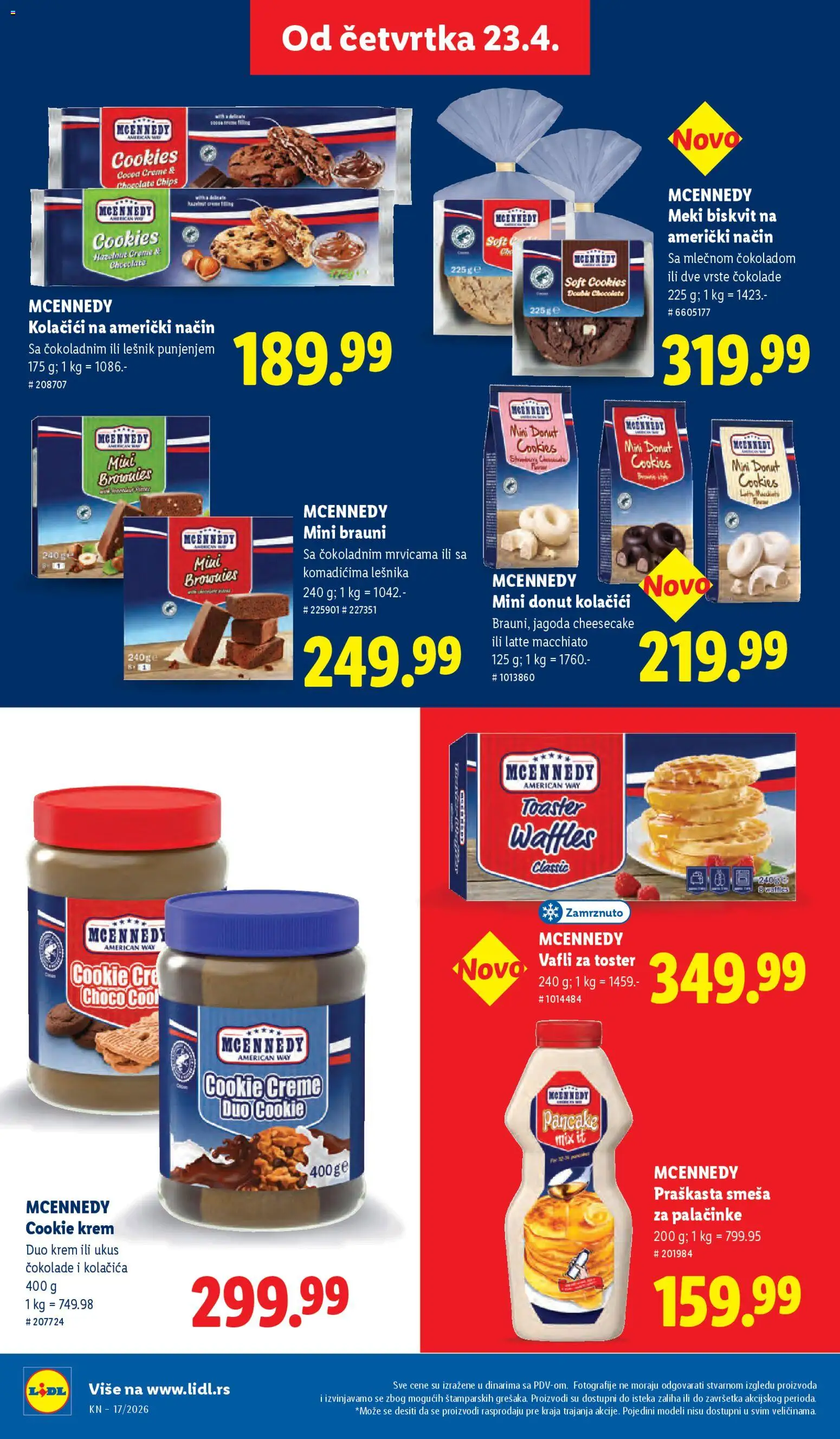 Lidl katalog - važi od 23.04.2026 | Strana: 64 | Proizvode: Kolačići, Jagoda, Lešnik, Palačinke