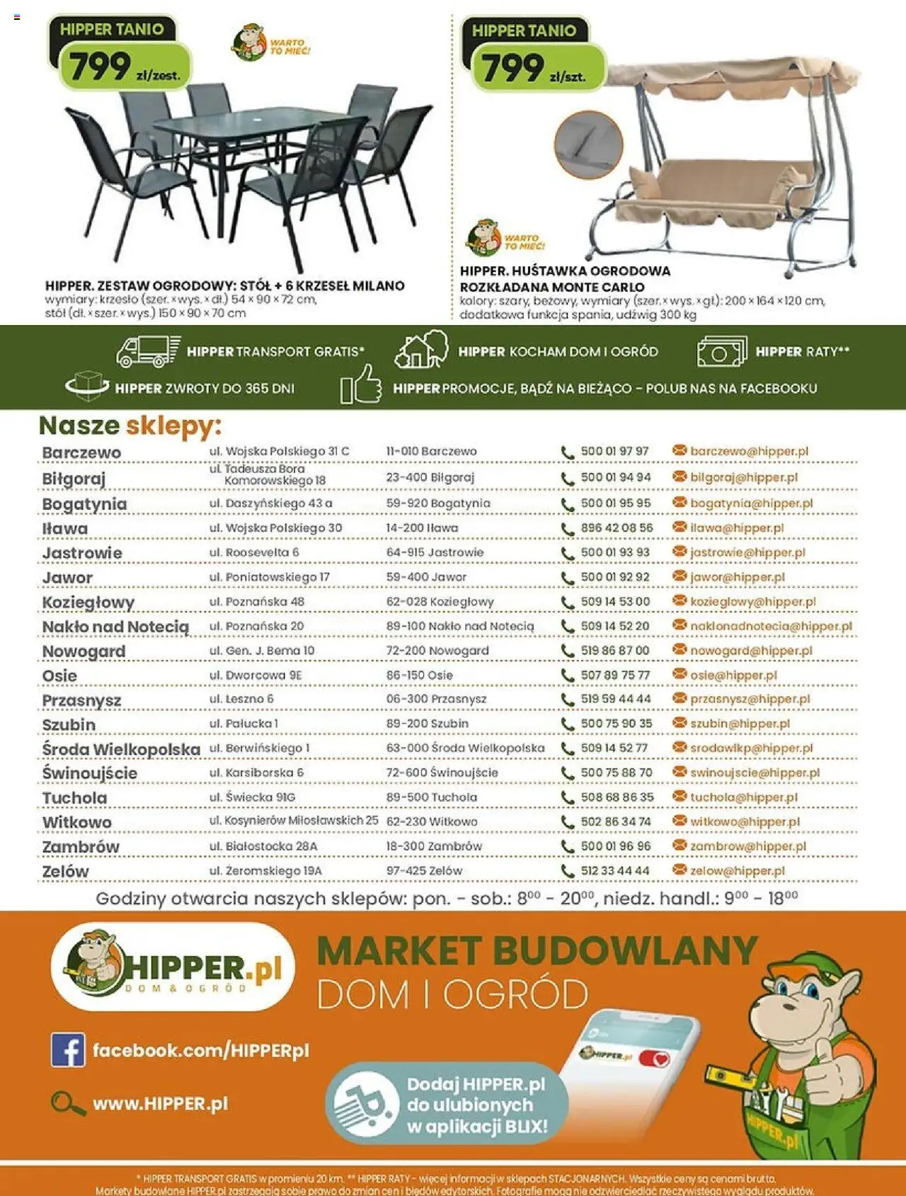 Hipper Gazetka od 26.06.2025 | Strona: 8 | Produkty: Stół, Krzesło