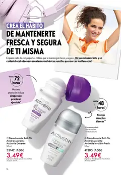 Vista previa Oriflame - Catálogo Campaña 14 válido desde el 08.10.2025 | Página: 16 | Productos: Desodorante, Antitranspirante, Té