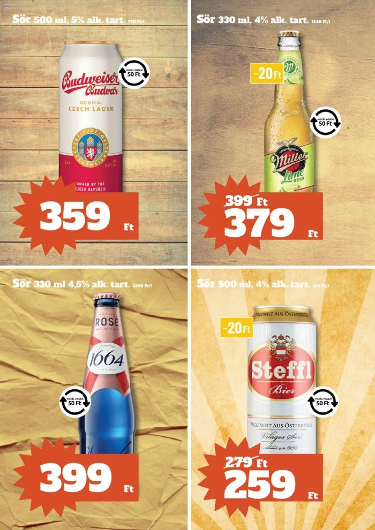 Family Diszkont akciós ujság - amely érvényes a következő dátumtól: 29.05.2025 | Oldal: 27 | Termékek: Lime, Budweiser, Steffl, Sör