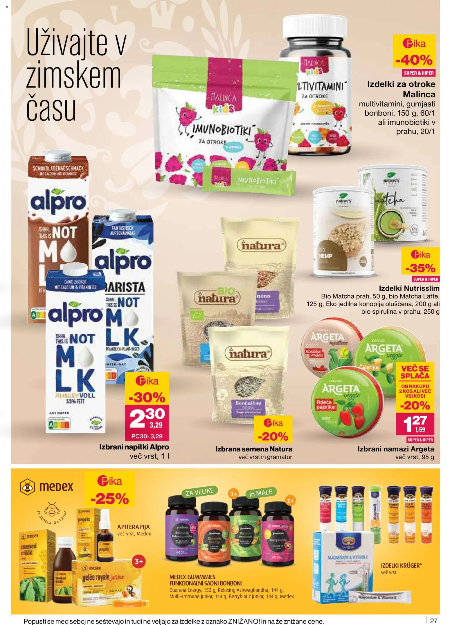 Novi Mercator katalog ponudbe – veljaven od 08.01.2026 | Stran: 27 | Izdelki: Bonboni, Paprika, Napitki, Kos