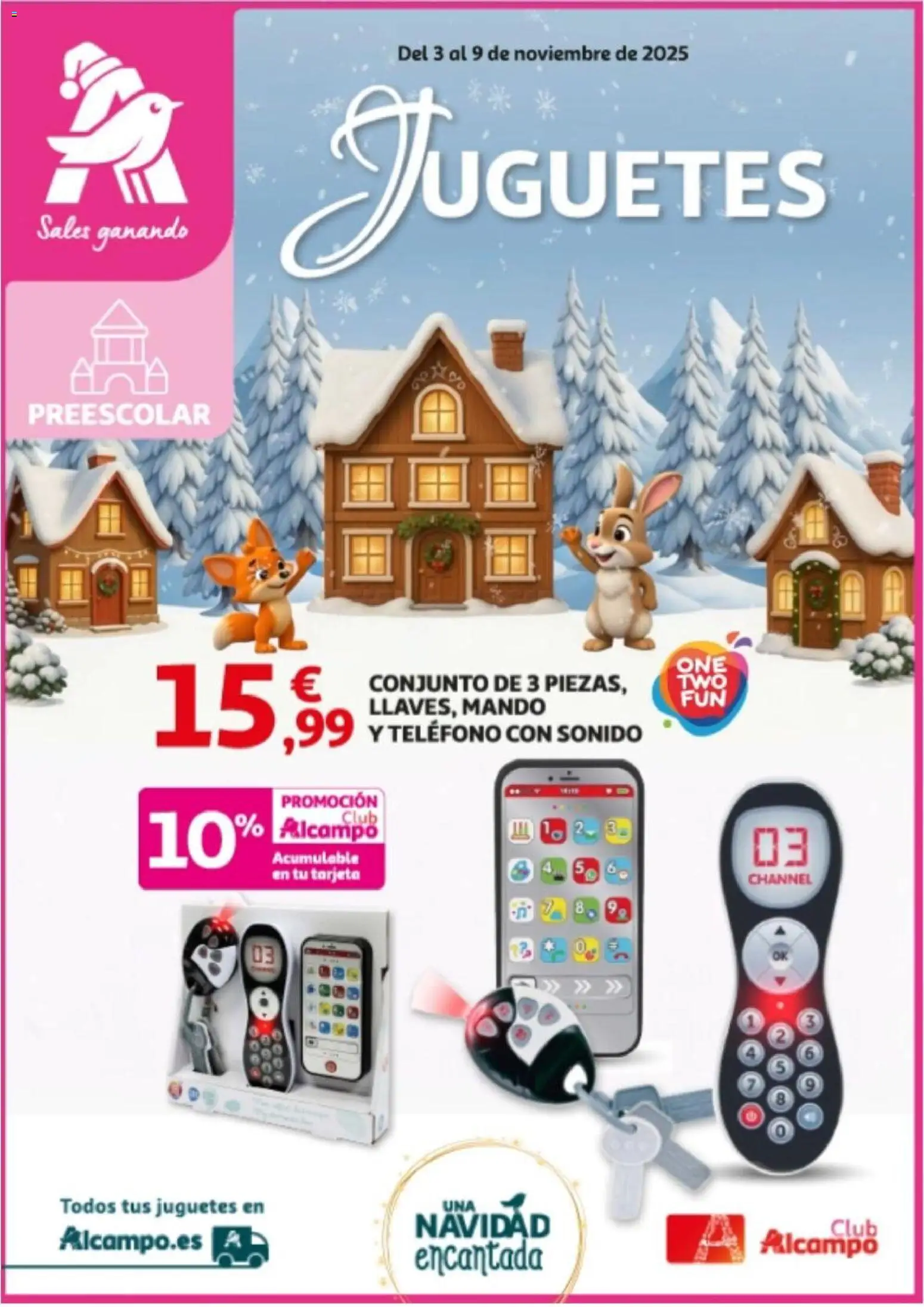Alcampo - Juguetes │ válido desde el 03.11.2025 | Página: 1 | Productos: Teléfono, Juguetes
