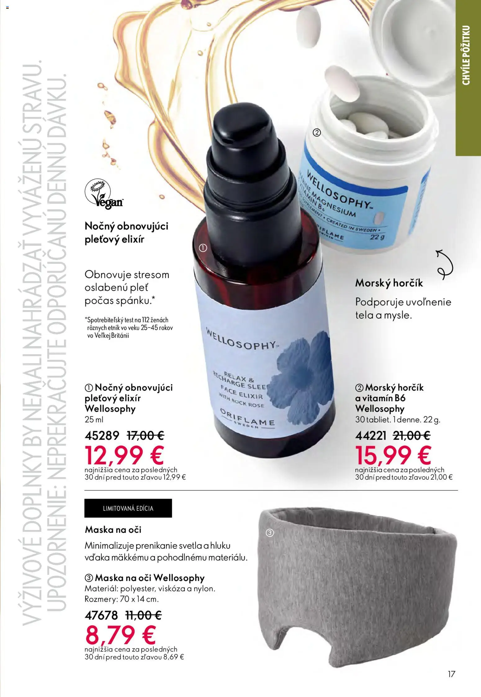 Nové Oriflame akcie – leták je platný od 25.03.2026 | Strana: 17 | Produkty: Maska, Svetlá
