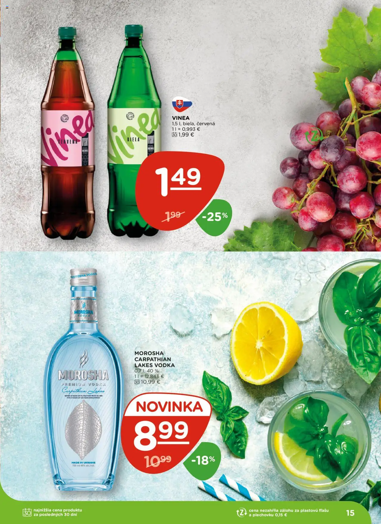 Terno leták │ platný od 19.06.2025 | Strana: 15 | Produkty: Vodka, Vinea