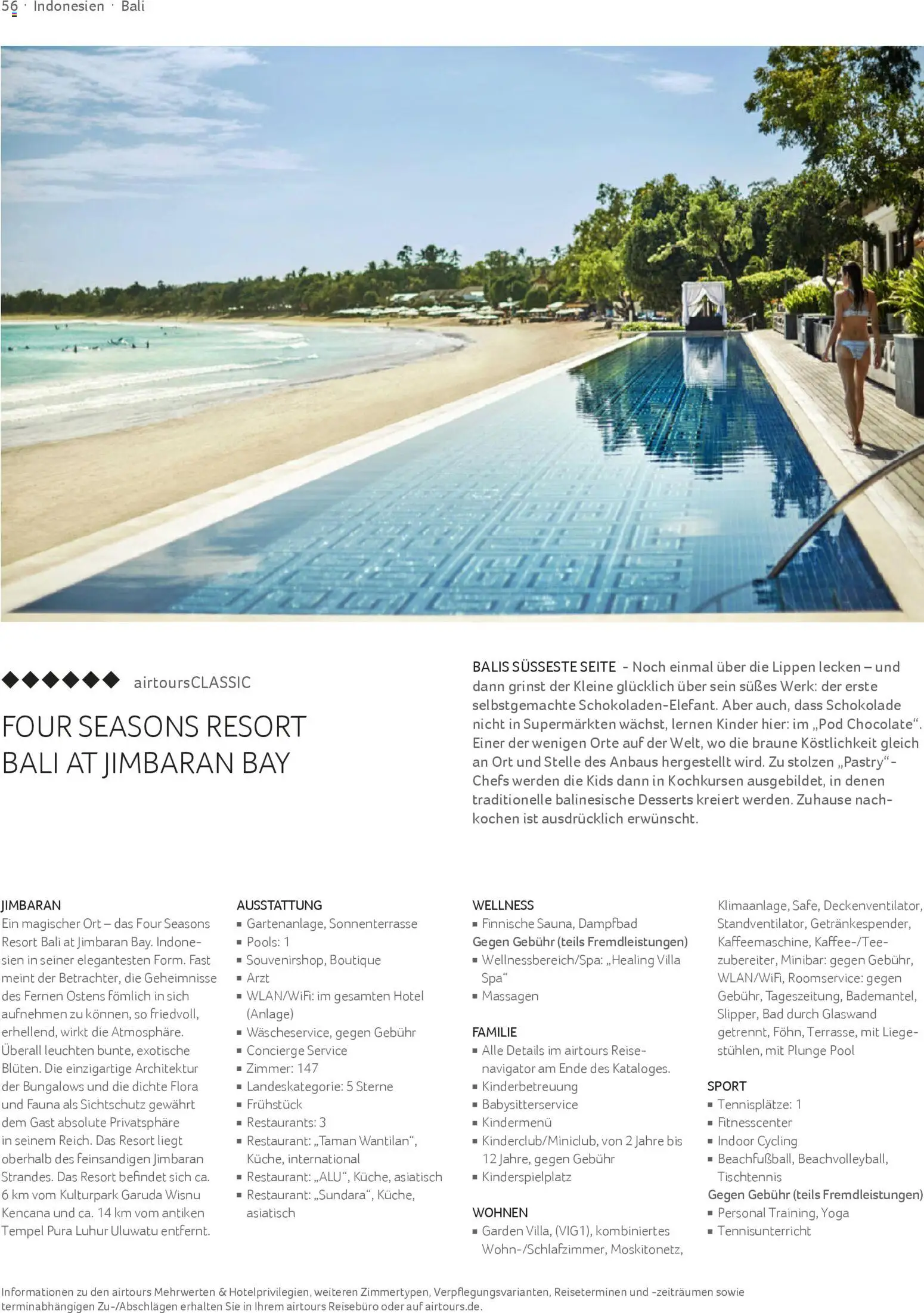 TUI airtours Katalog  Familie 2025/26 – gültig ab 01.11.2025 | Seite: 56 | Produkte: Schokolade, Liege, Bad