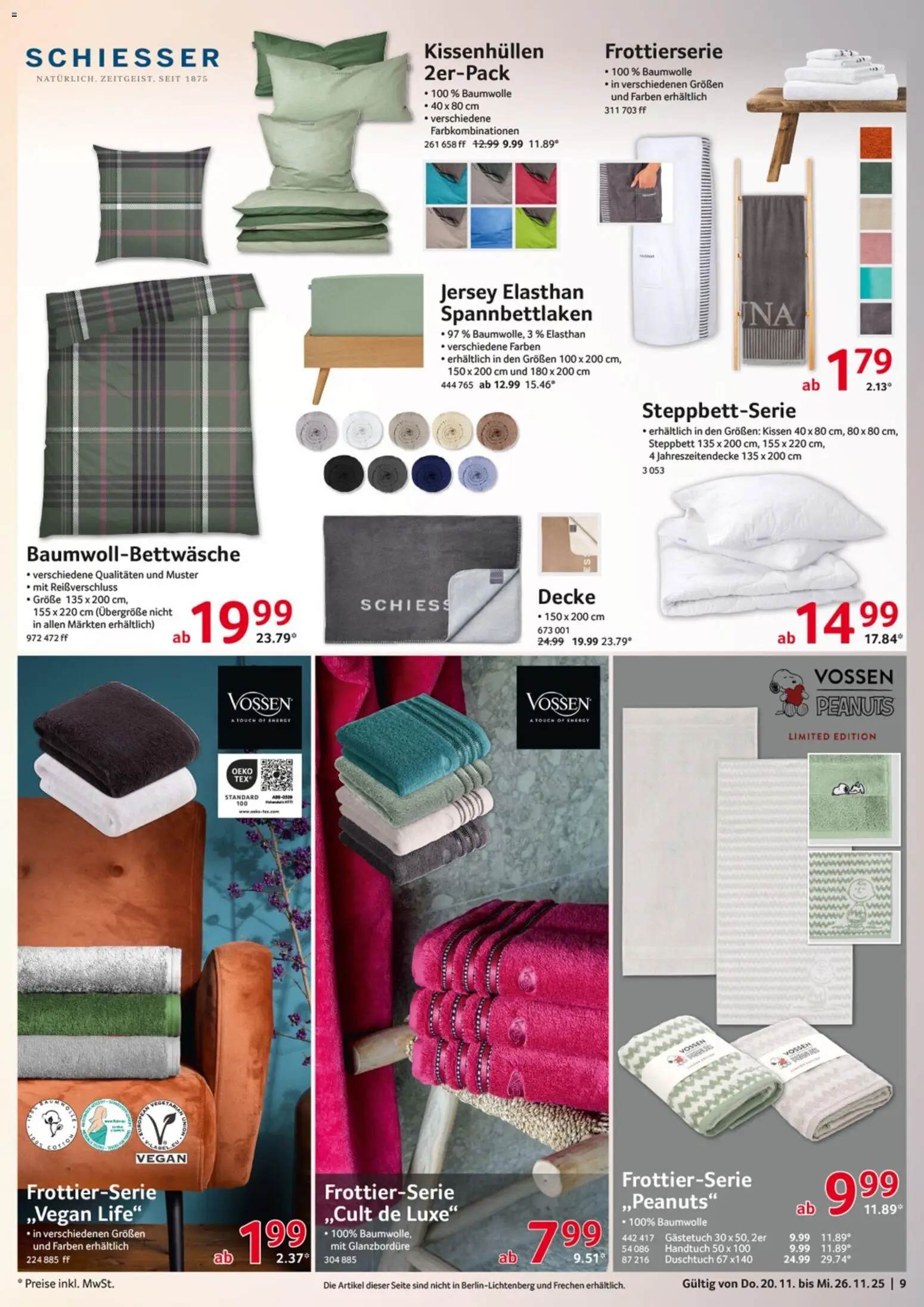 Selgros  Non Food – gültig ab 20.11.2025 | Seite: 9 | Produkte: Kissen, Decke, Energy