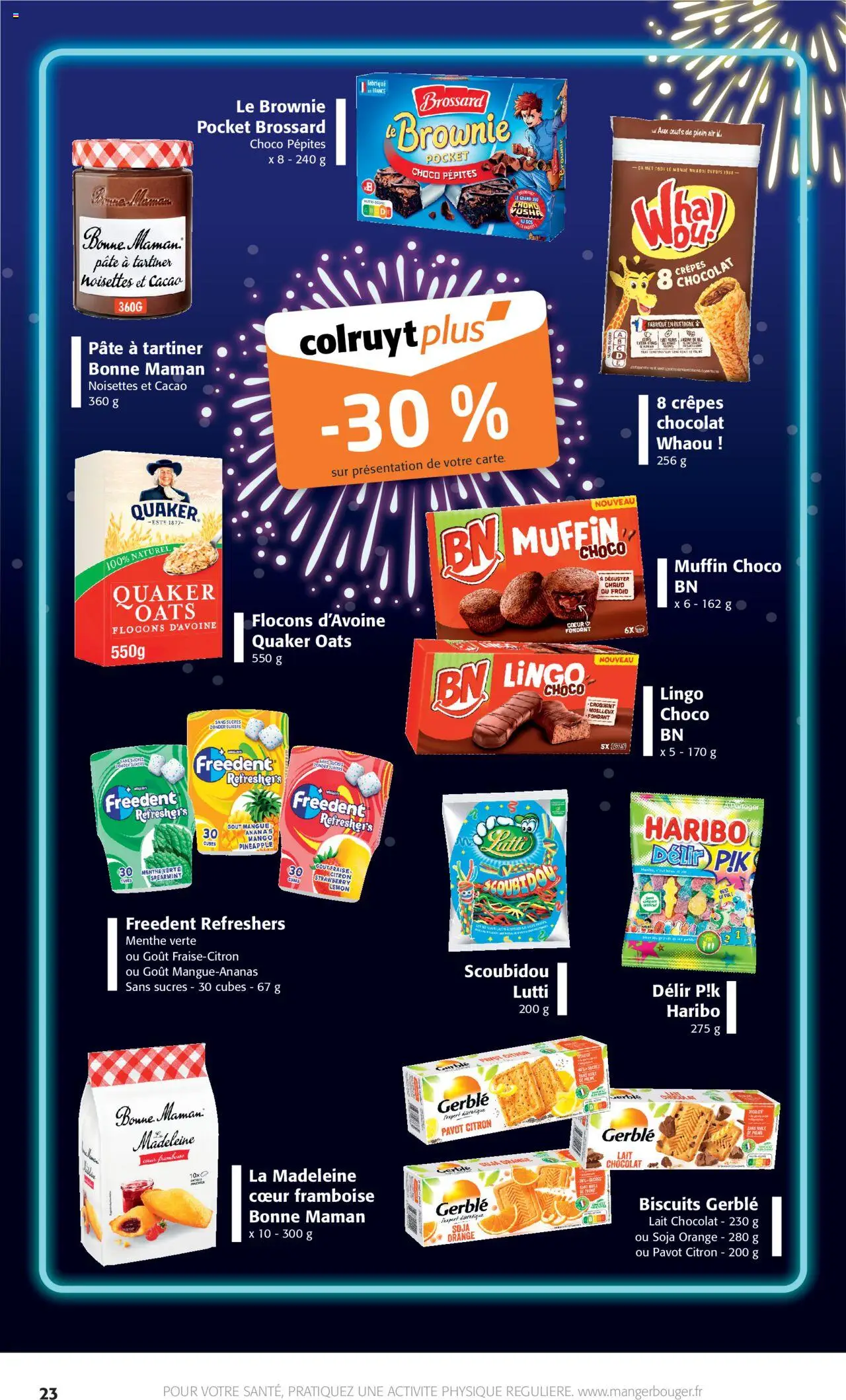 {H1} | Page: 23 | Produits: Fraise, Framboise, Menthe, Pâte à tartiner