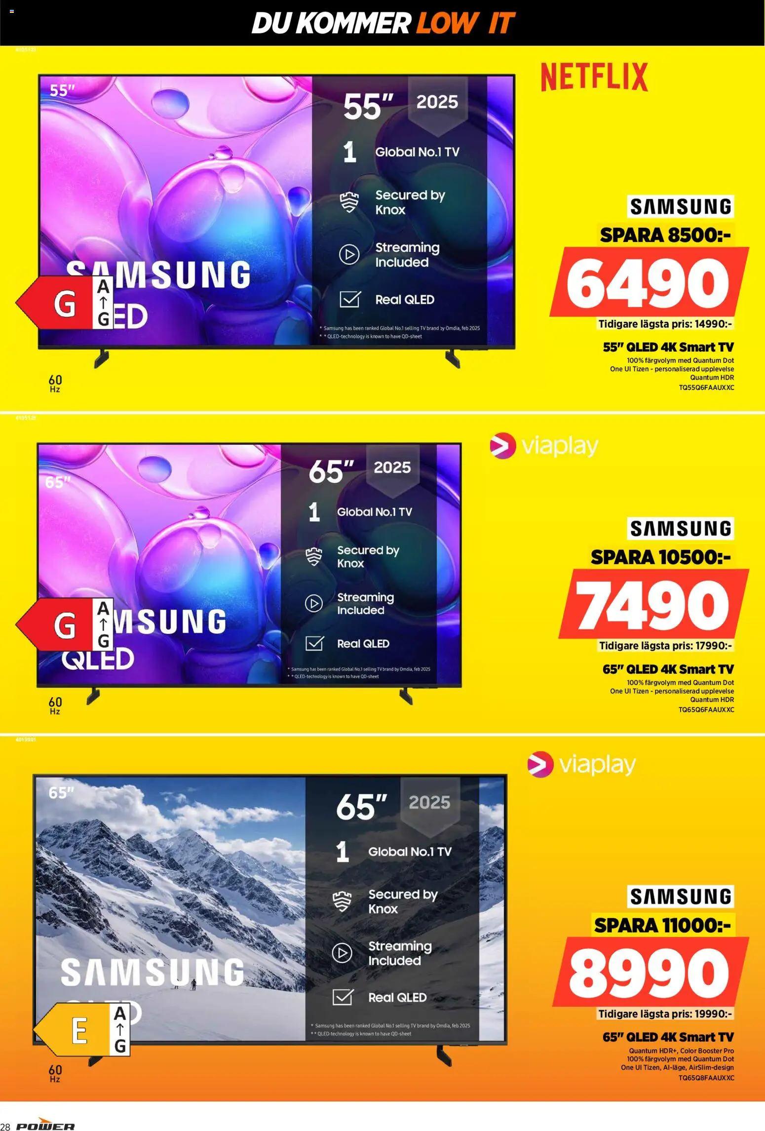 Power reklamblad aktuell från 02.02.2026 | Sida: 28 | Produkter: Smart tv, Tv