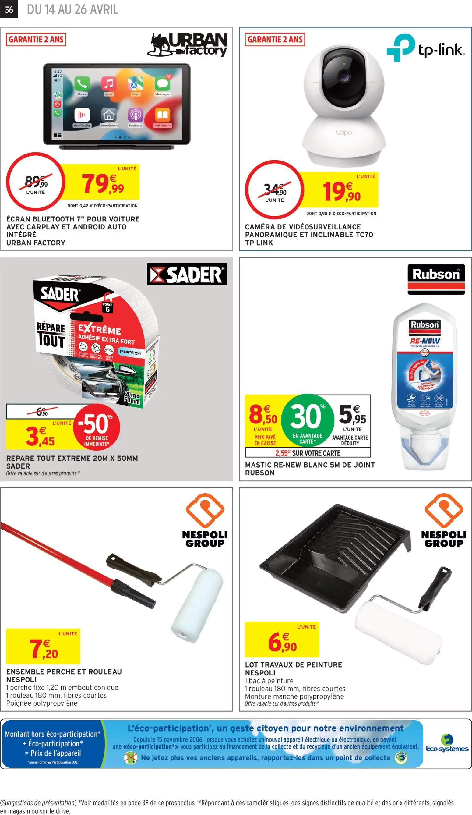 {H1} | Page: 36 | Produits: Rouleau, Caméra