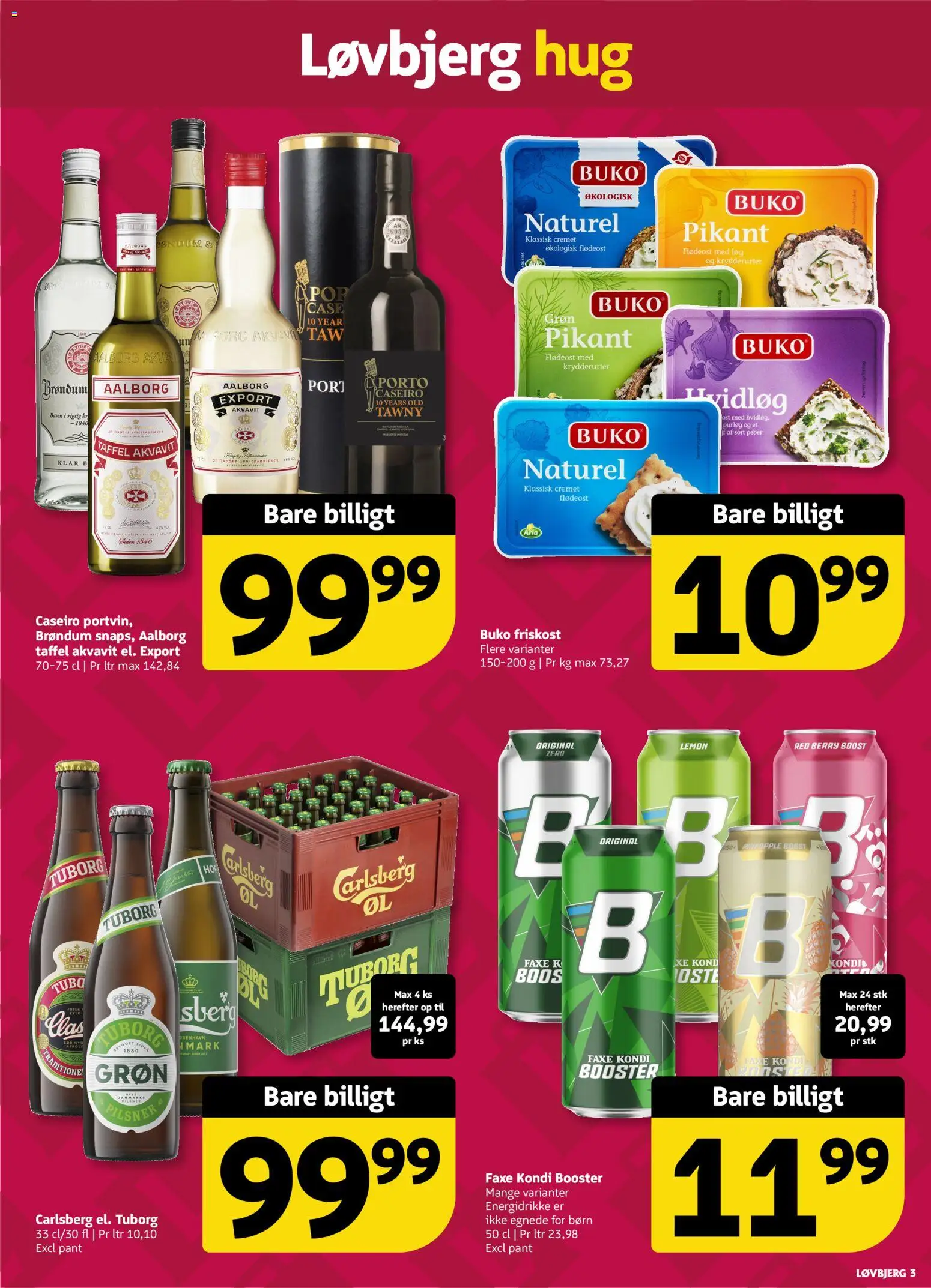 Løvbjerg tilbudsavis – gyldig fra 19.12.2025 | Side: 3 | Produkter: Purløg, Ost, Øl, Løg