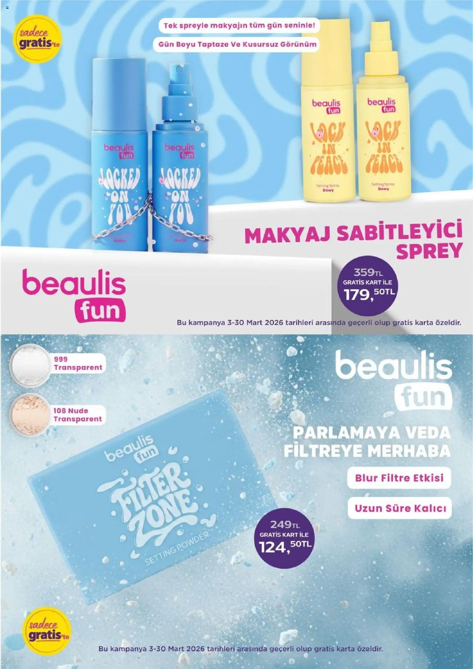 Gratis Katalog - 02.03.2026 tarihinden itibaren geçerlidir | Sayfa: 15 | Ürünler: Makyaj