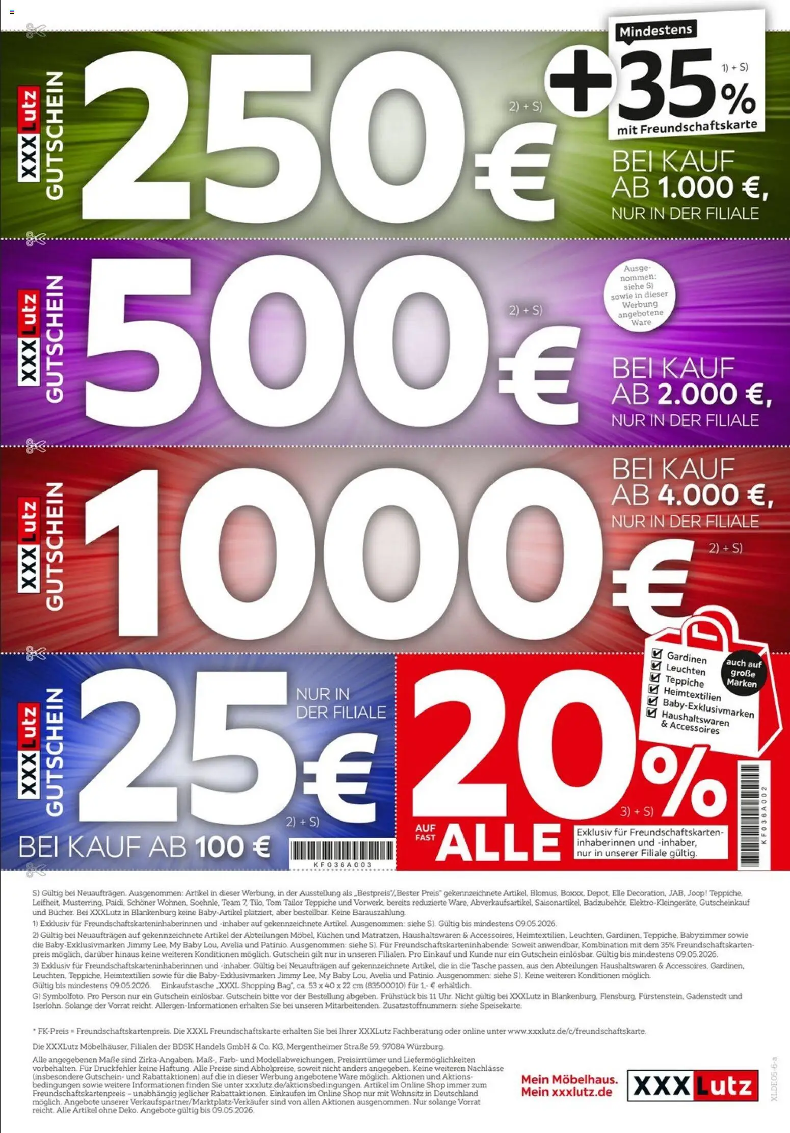 XXXLutz Mega Tage – gültig ab 25.04.2026 | Seite: 3 | Produkte: Tasche, Kuchen