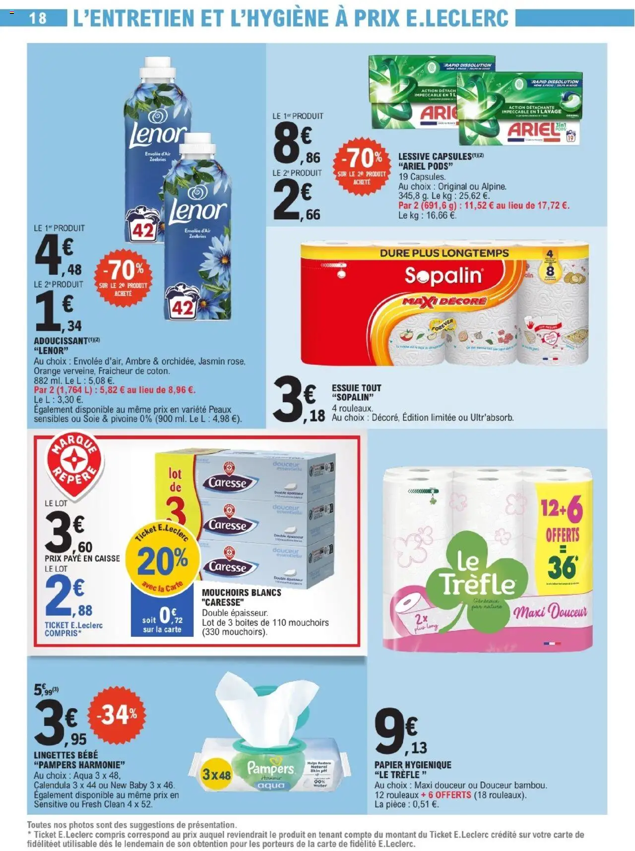  | Page: 18 | Produits: Ariel, Orange, Pampers, Lenor