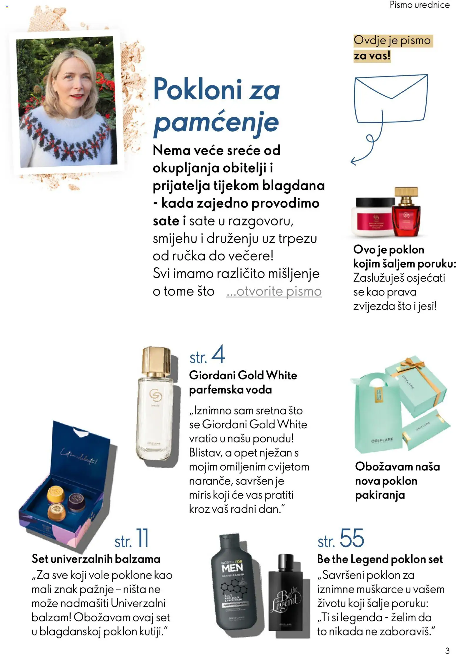 Oriflame katalog | vrijedi od 10.12.2025 | Stranica: 3 | Proizvodi: Miris, Voda