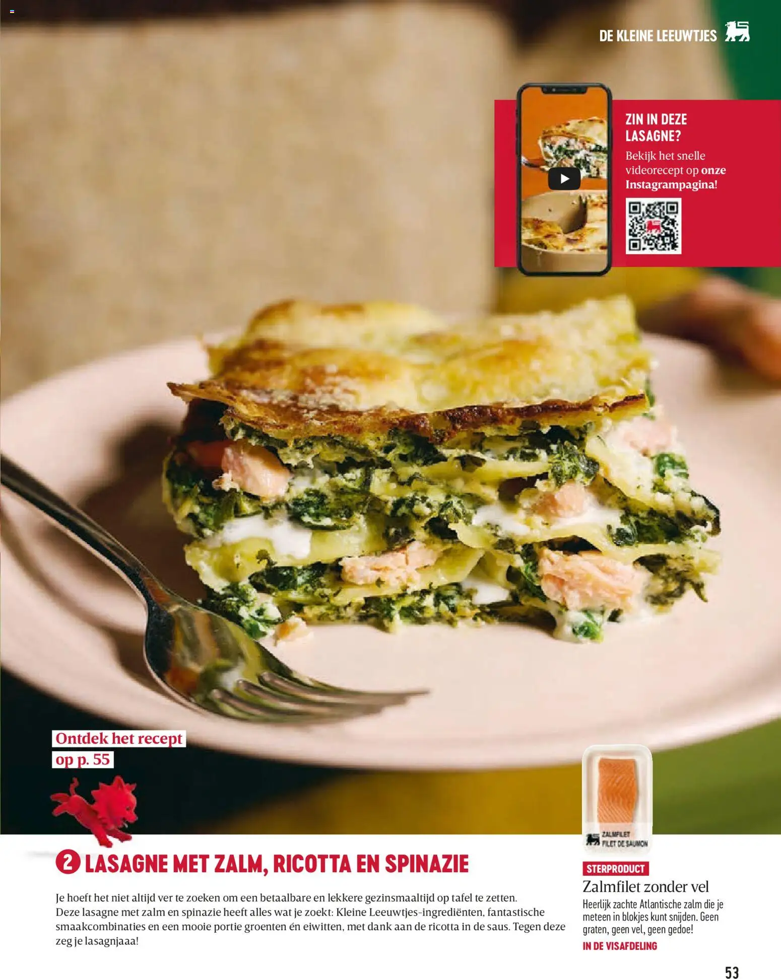 {H1} | Pagina: 53 | Producten: Zalm, Tafel, Groenten, Spinazie