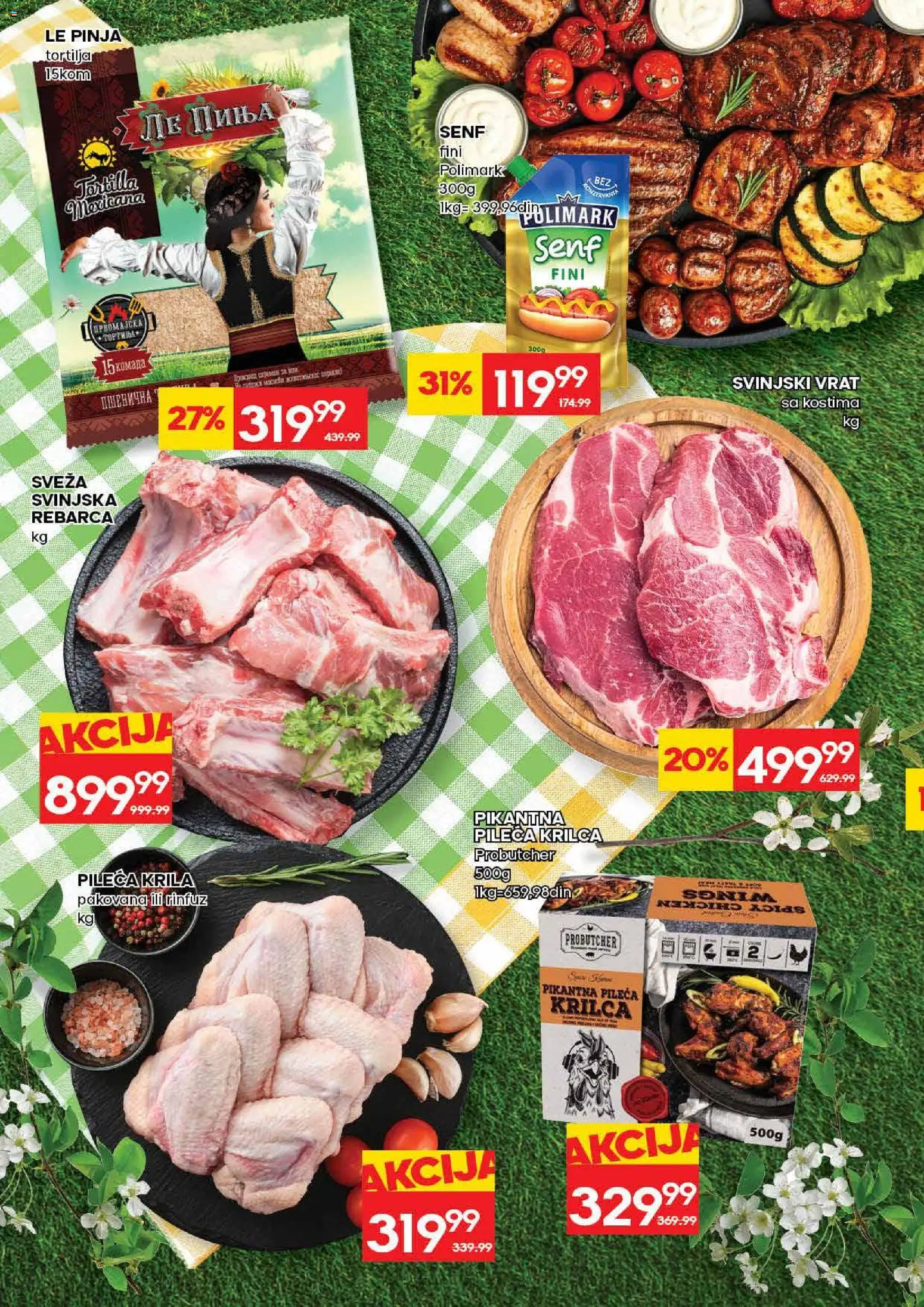 Idea katalog - važi od 30.04.2026 | Strana: 6 | Proizvode: Tortilja, Senf, Svinjski vrat