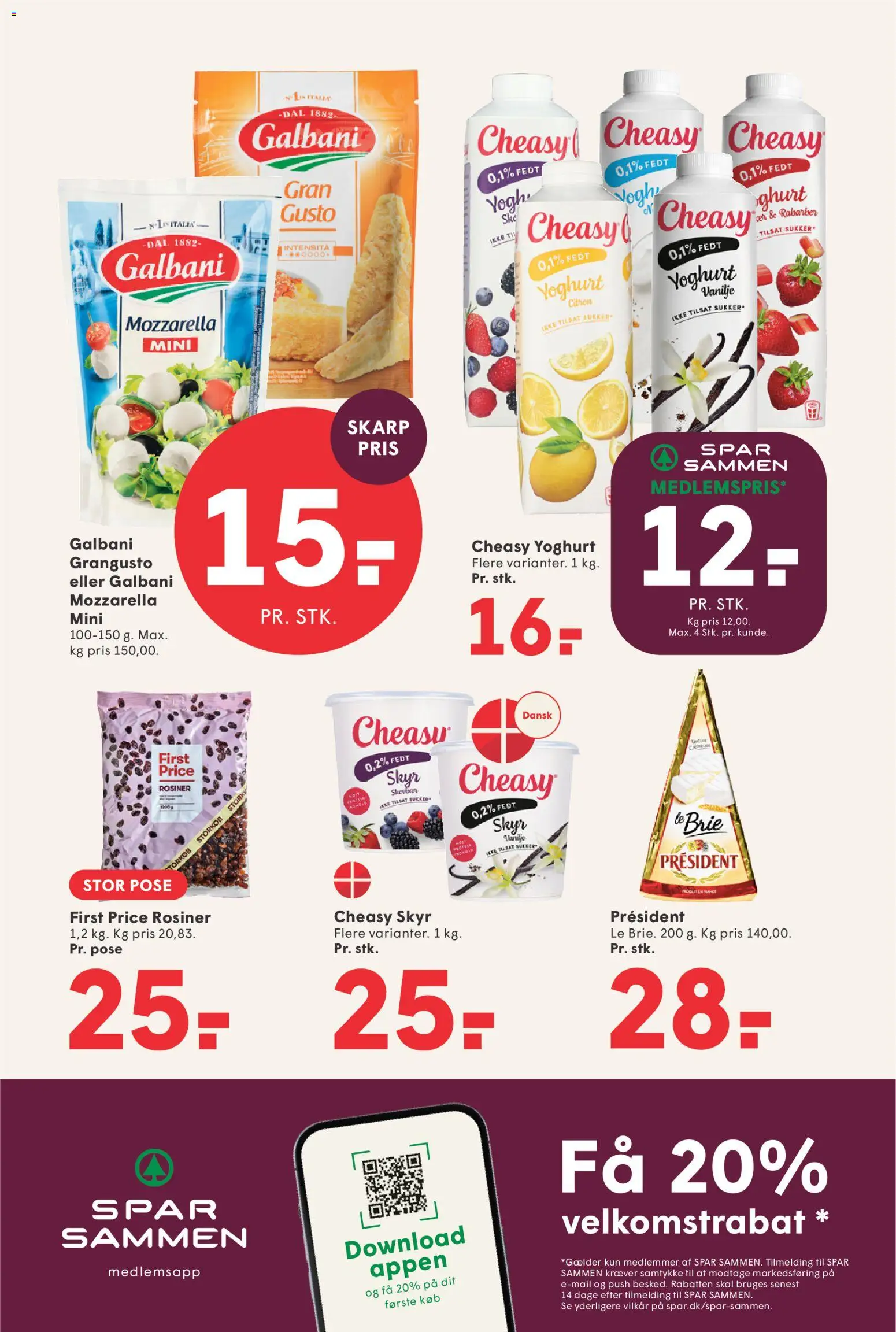 Spar tilbudsavis – gyldig fra 24.04.2026 | Side: 9 | Produkter: Yoghurt, Skyr, Sukker, Mozzarella