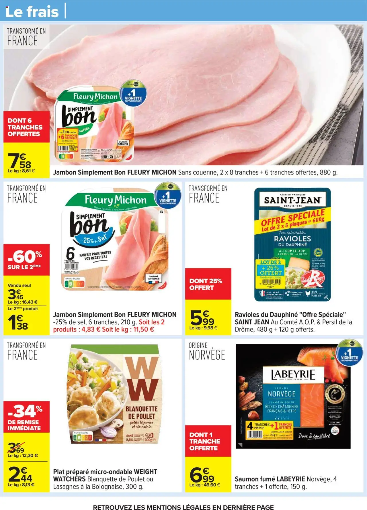 {H1} | Page: 30 | Produits: Persil, Saumon fumé, Jambon, Saumon