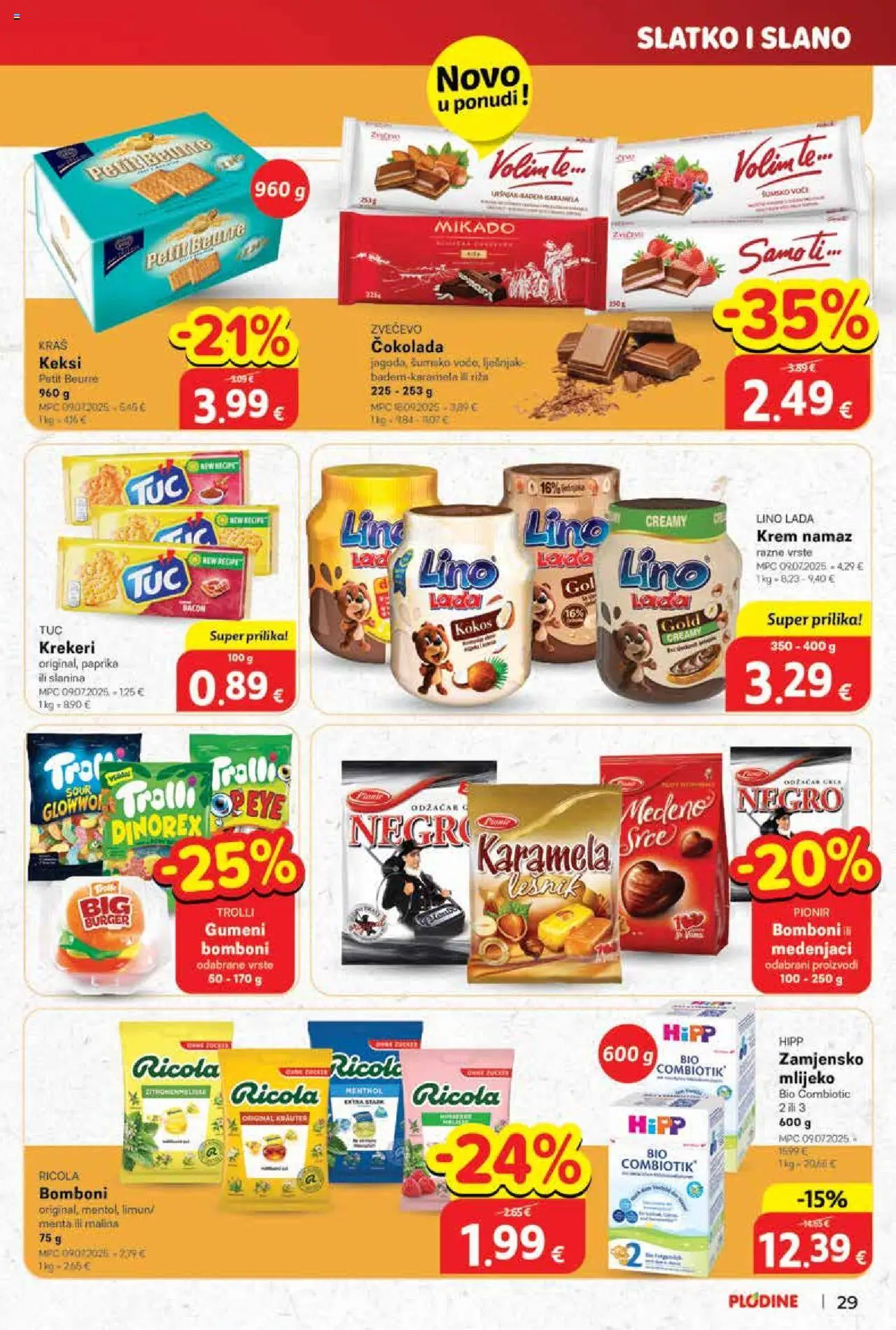 Plodine katalog | vrijedi od 01.10.2025 | Stranica: 29 | Proizvodi: Čokolada, Riža, Paprika, Lješnjak