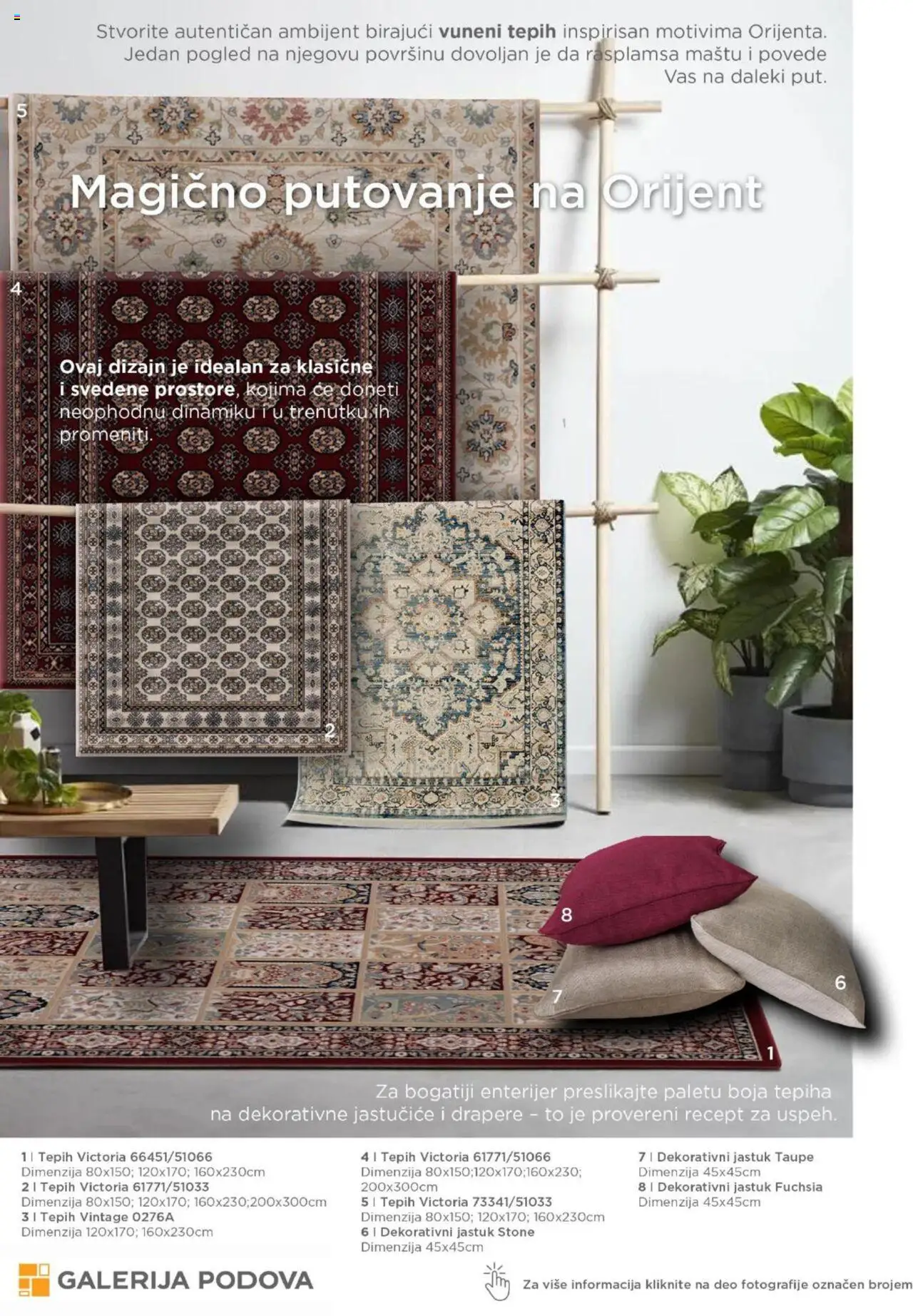 Galerija Podova katalog - važi od 20.05.2025 | Strana: 7 | Proizvode: Jastuk, Tepih