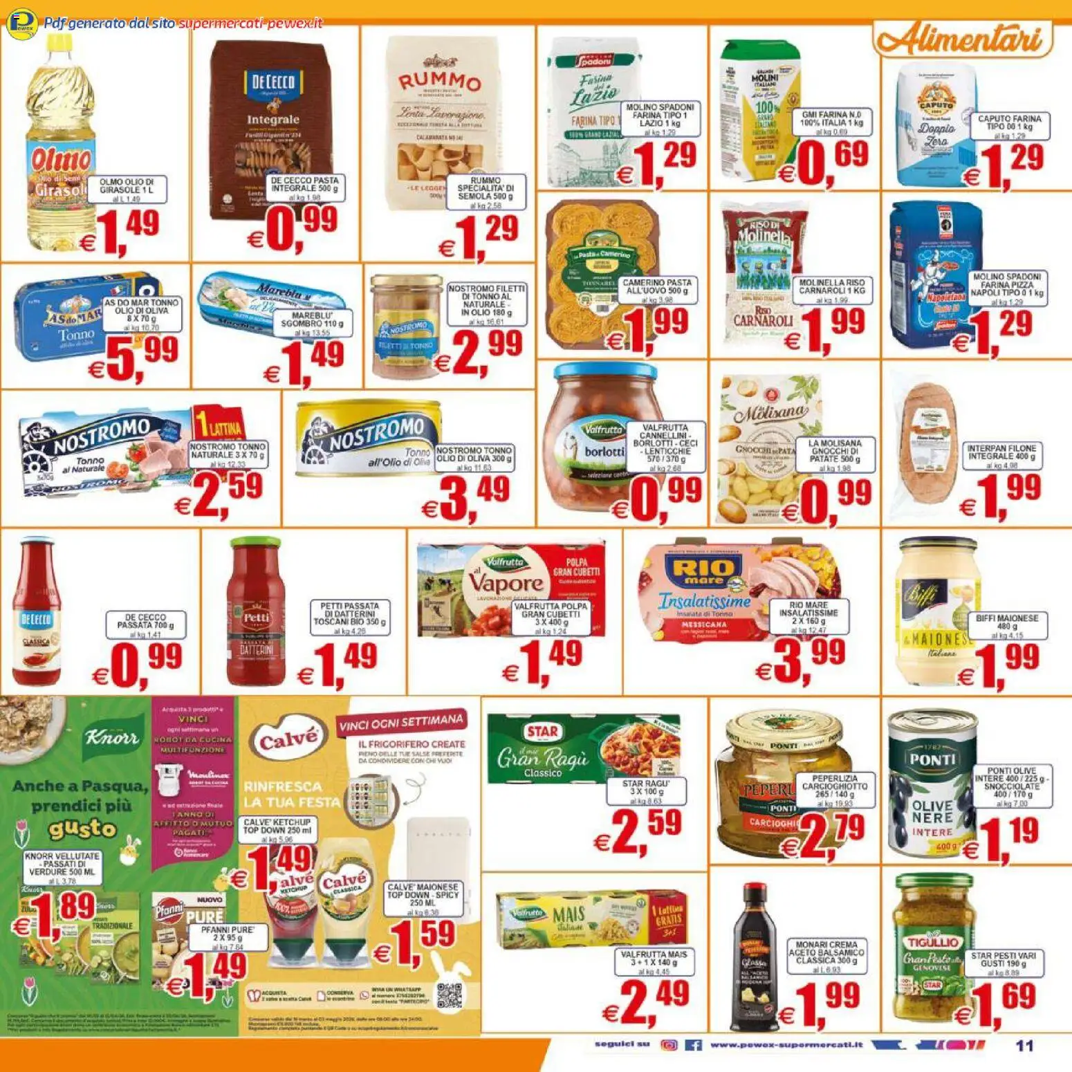 Volantino Pewex del 07.04.2026 | Pagina: 11 | Prodotti: Crema, Riso, Patate, Robot da cucina