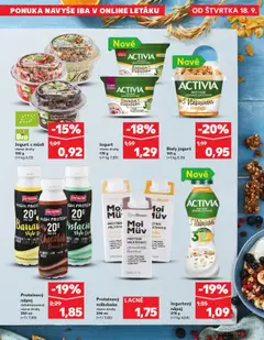 Nové Kaufland akcie – leták je platný od 18.09.2025 | Strana: 35 | Produkty: Jogurt, Protein, Biely jogurt, Cereálie