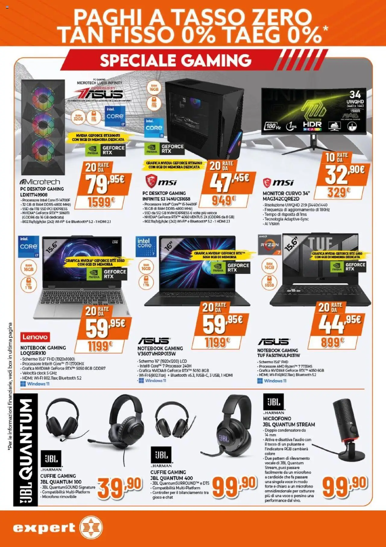 Volantino Expert del 25.09.2025 | Pagina: 8 | Prodotti: Schermo, Monitor, Notebook, Gioco