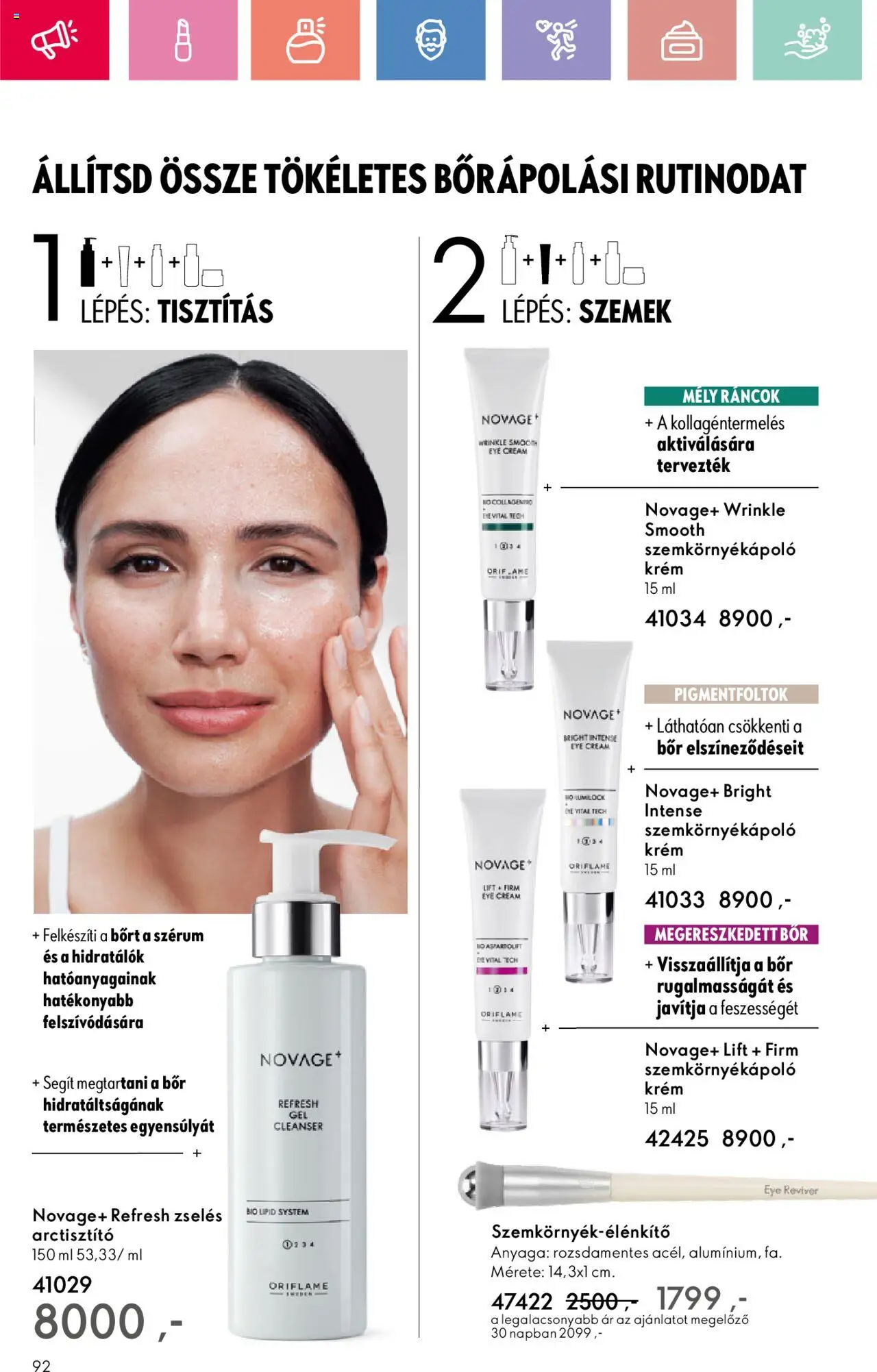 Oriflame akciós ujság - amely érvényes a következő dátumtól: 17.08.2025 | Oldal: 92 | Termékek: Szemkörnyékápoló, Bor