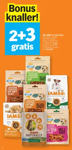LEKKERE KAUWSTICKS KIP MET KAAS, Lekkere kauwsticks kip met kaas met 100% natuurlijke kipfilet - Voorbeeld van een folder van Albert Heijn, geldig van 09.02.2026 | Pagina: 24