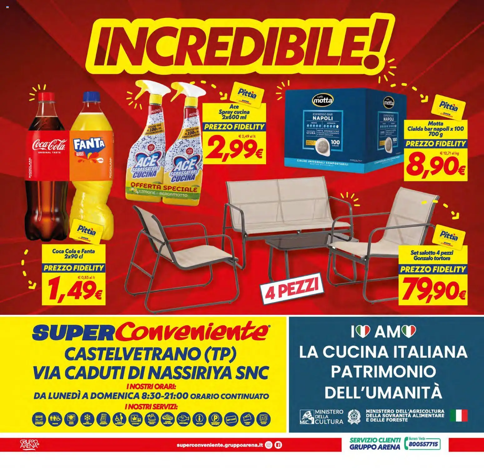 Volantino SuperConveniente del 17.03.2026 | Pagina: 24 | Prodotti: Cioccolato, Limone, Fanta, Coca Cola
