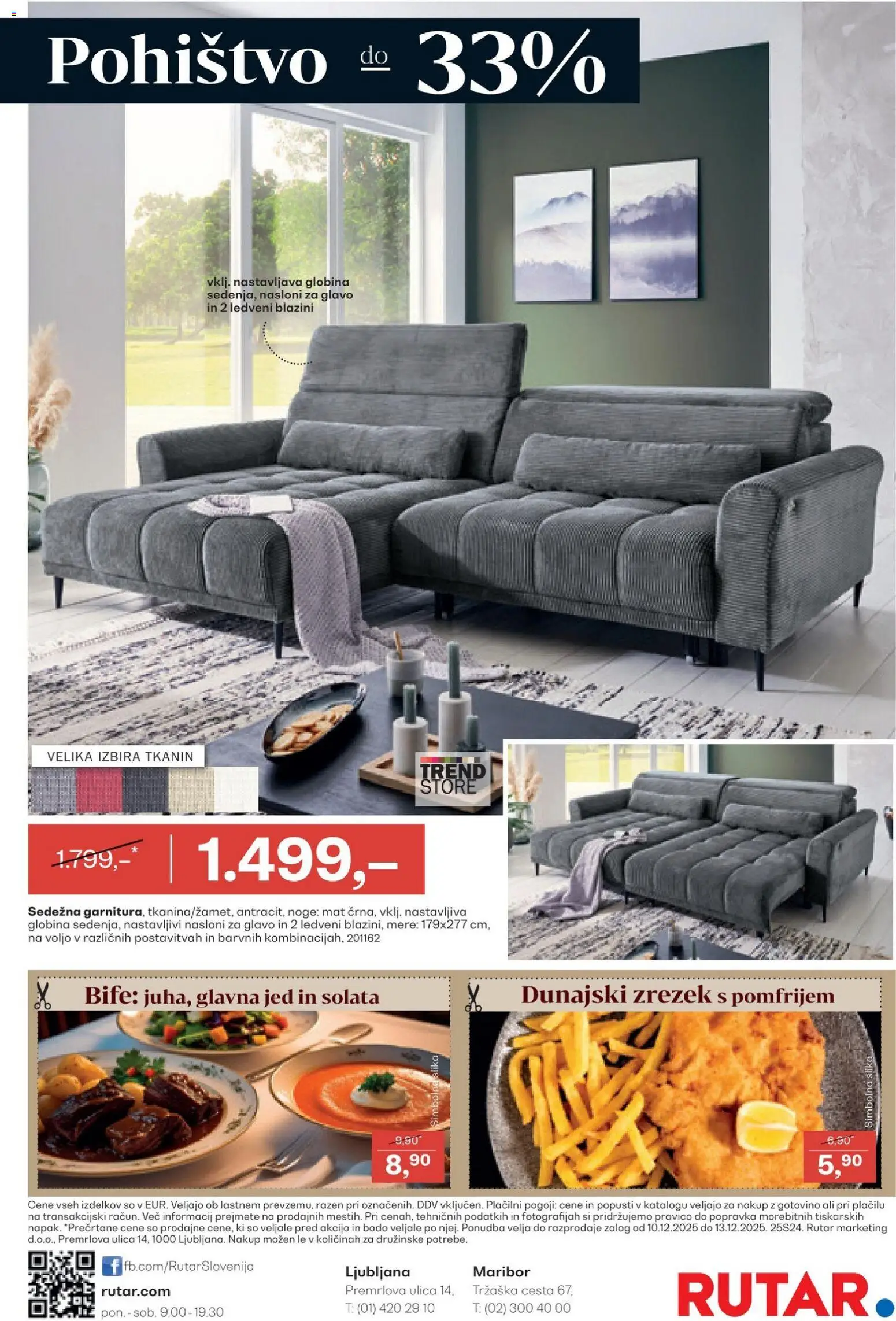 Novi Rutar katalog ponudbe – veljaven od 10.12.2025 | Stran: 16 | Izdelki: Pohištvo, Solata