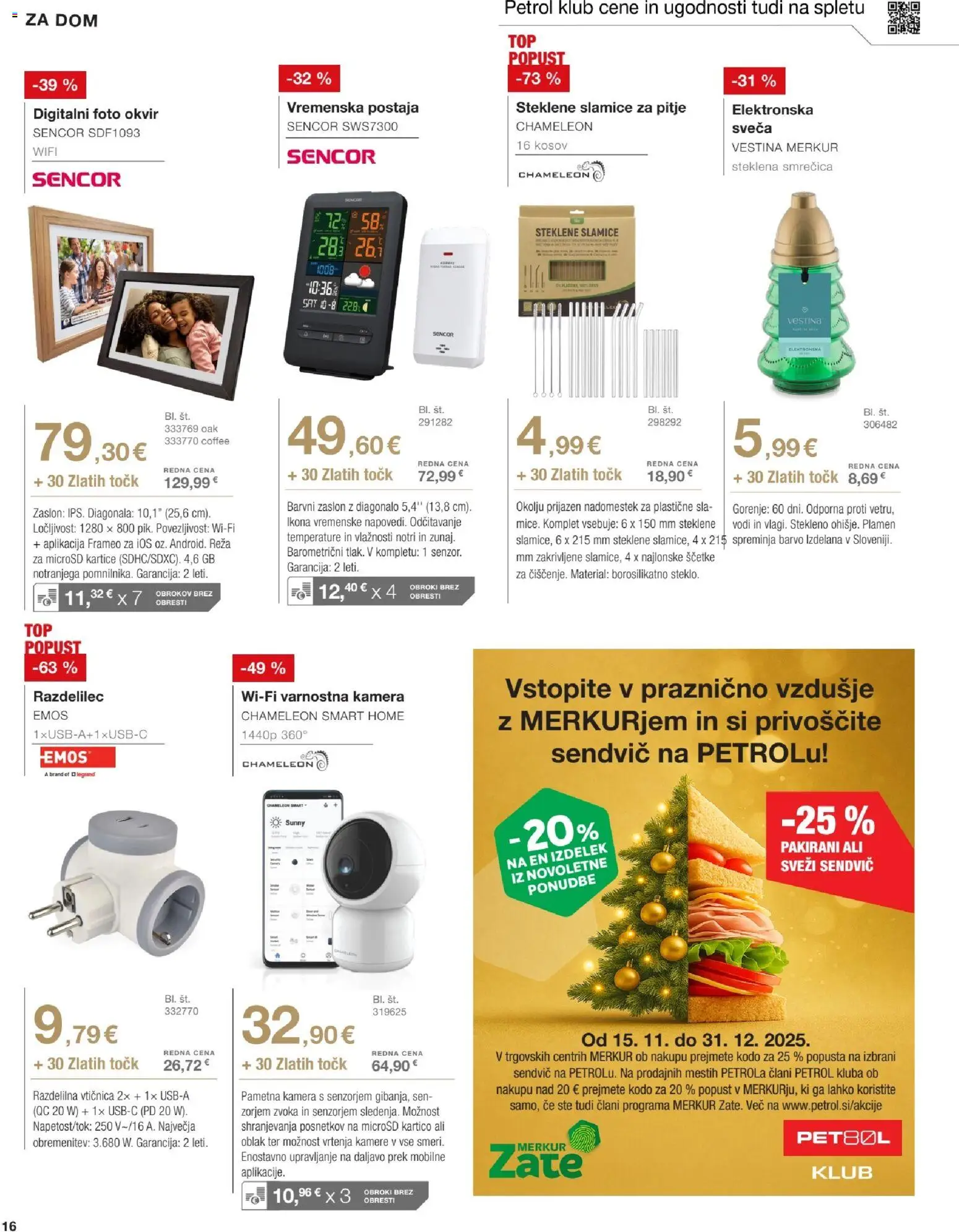 Novi Petrol katalog ponudbe – veljaven od 02.12.2025 | Stran: 16