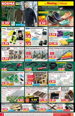 Norma Prospekt 	 ab 02.02.2026 gültig | Seite: 2 | Produkte: Öl, Steckdose, Batterie, Handschuhe