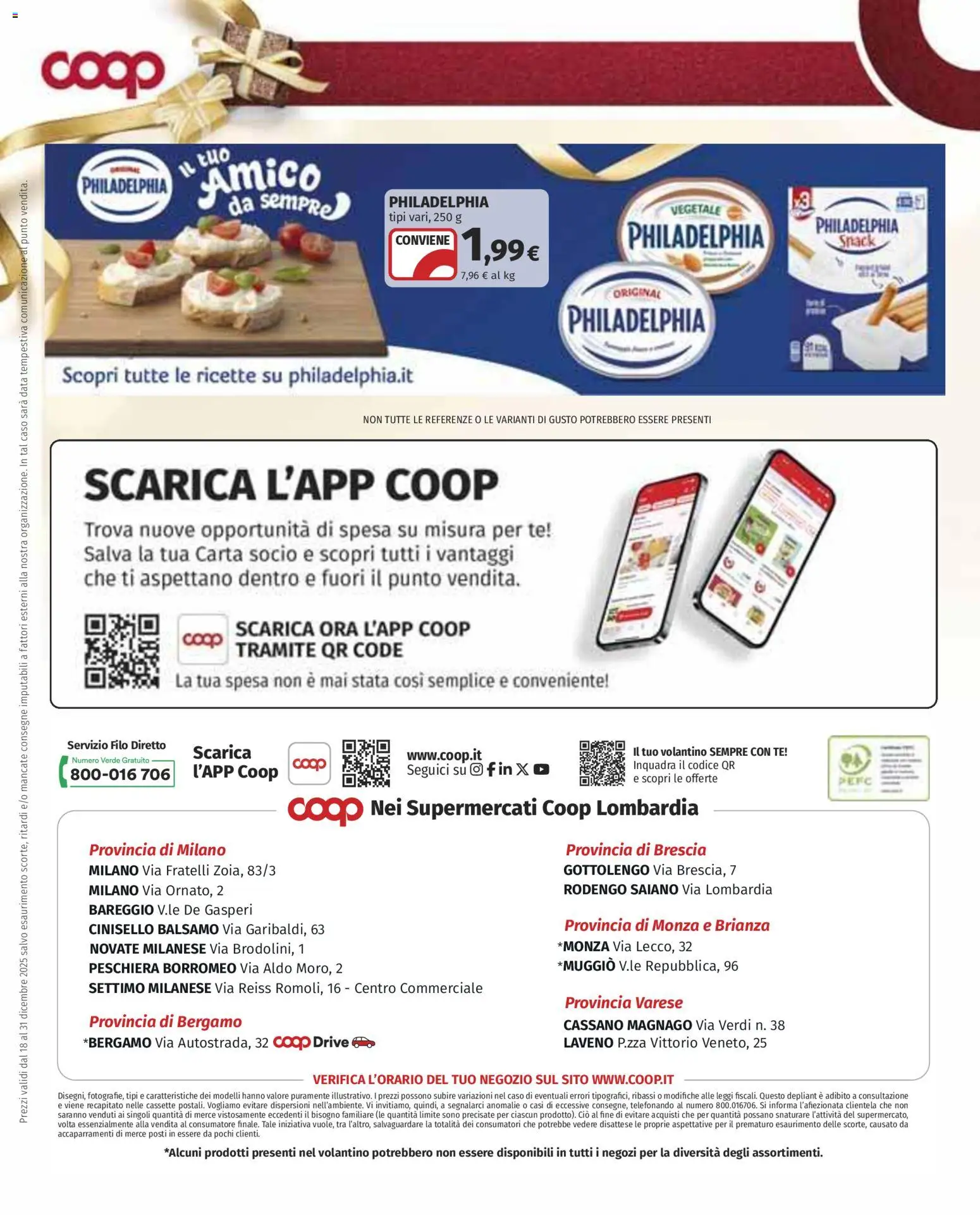 Volantino COOP del 18.12.2025 | Pagina: 18 | Prodotti: Balsamo, Tè, Data