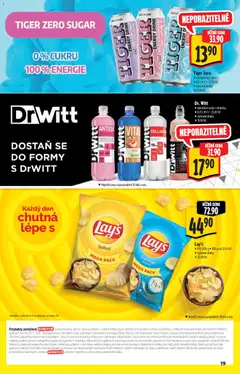 Náhled letáku Albert katalog - Hypermarket - Brand od 28.01.2026 | Strana: 19 | Produkty: Energetický nápoj Tiger, Drwitt, Dr. Witt, Energy drink