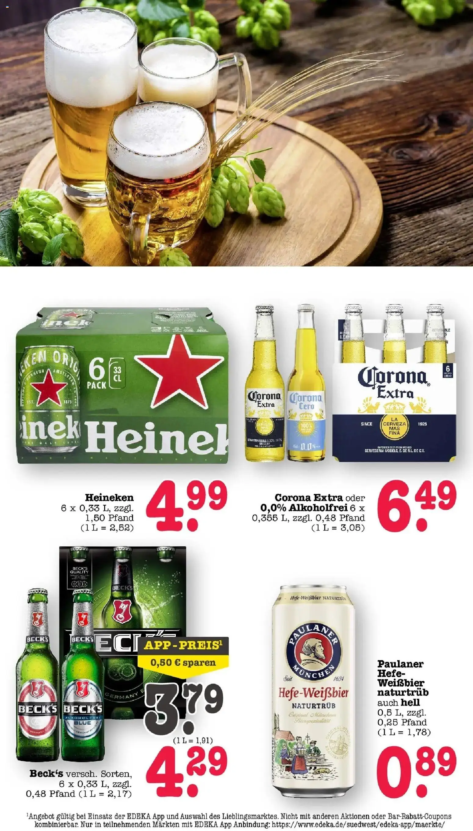 E center Prospekt Sinzheim	 – gültig ab 05.04.2026 | Seite: 51 | Produkte: Weißbier, Heineken, Paulaner