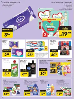 Tuš katalog │ velja od 13.08.2025 | Stran: 14 | Izdelki: Plenice, Mehčalec, Toaletni papir, Kos