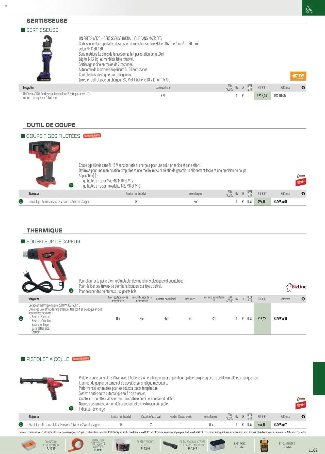  | Page: 63 | Produits: Mortier, Tuyau, Colle, Livre