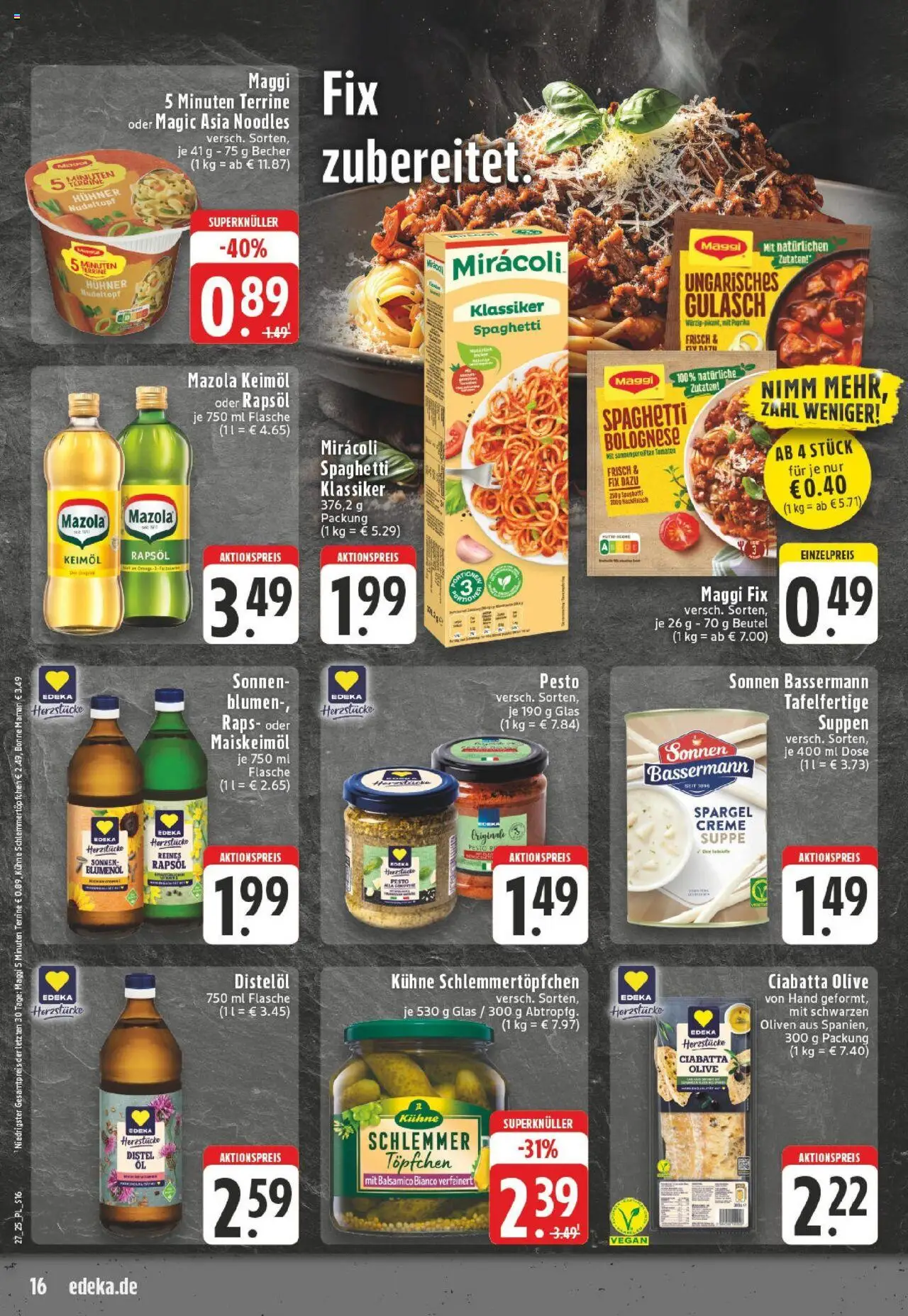 Edeka prospekt Titz	 - gültig ab dem 29.06.2025 | Seite: 16 | Produkte: Balsamico, Blumen, Creme, Bonne maman