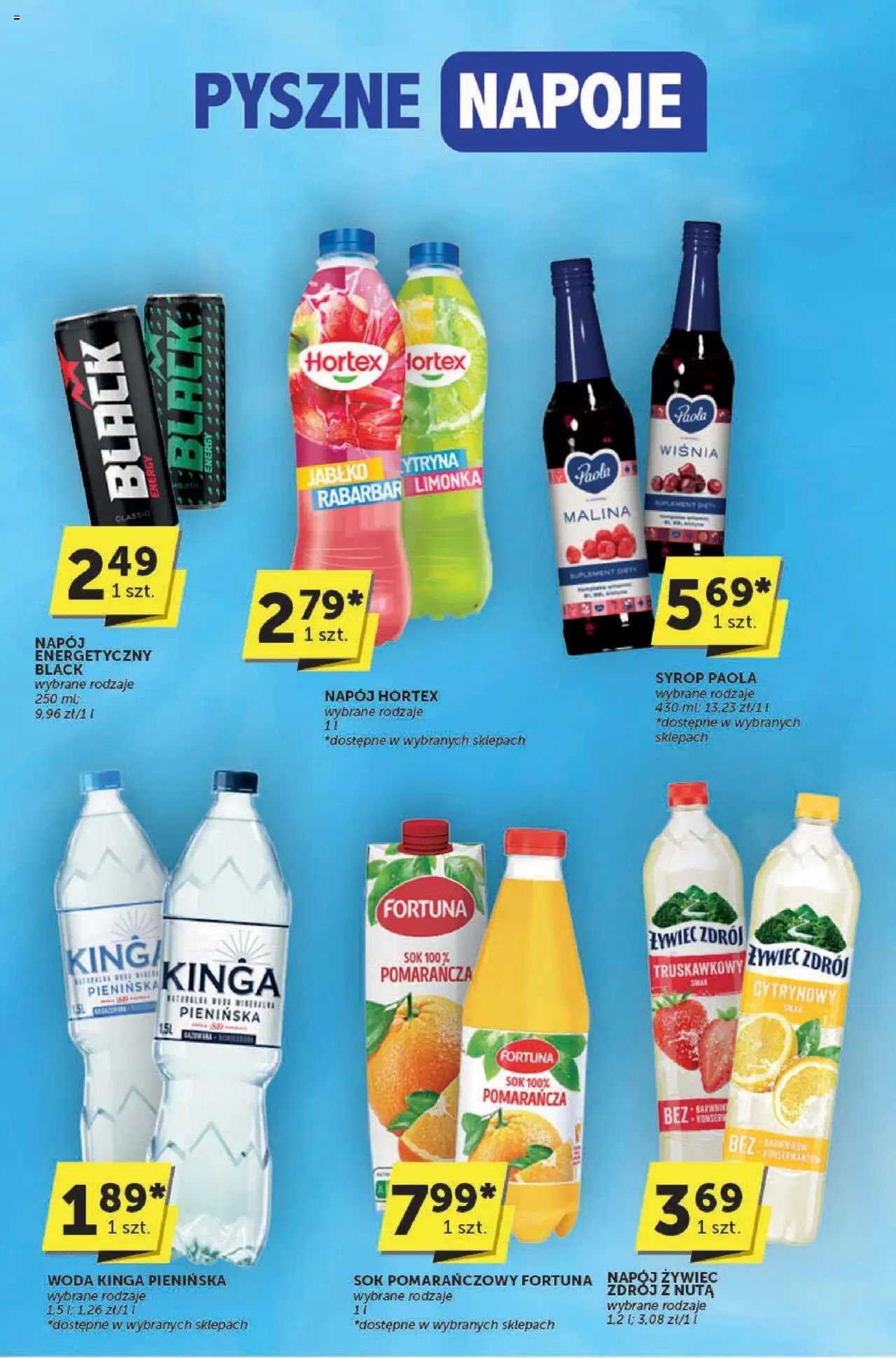 Euro Sklep Gazetka - Katalog od 02.10.2025 | Strona: 23 | Produkty: Syrop, Malina, Napoje, Woda