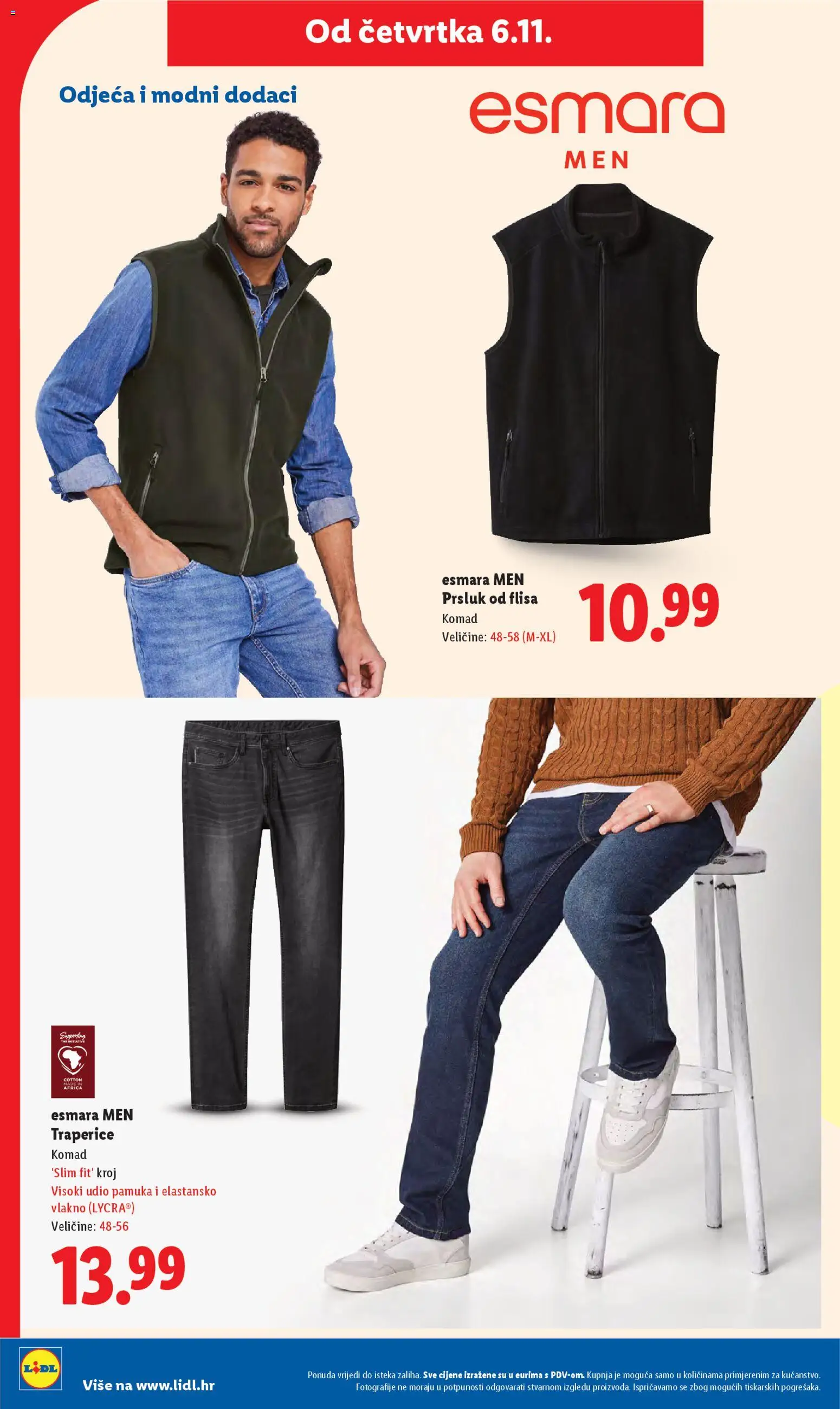 Lidl katalog | vrijedi od 03.11.2025 | Stranica: 64 | Proizvodi: Odjeća, Prsluk, Traperice