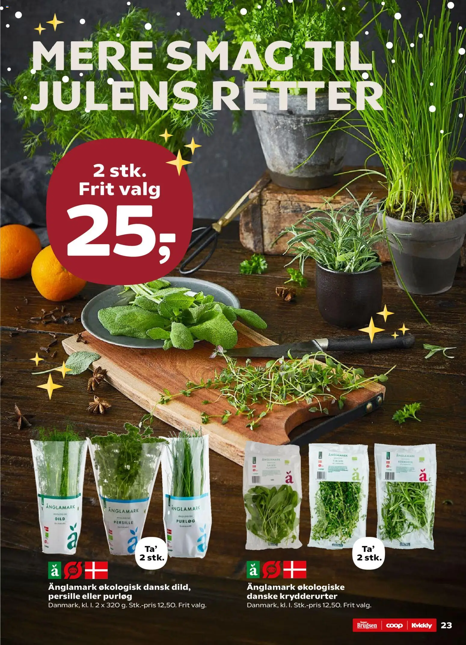 Super Brugsen tilbudsavis – gyldig fra 19.12.2025 | Side: 25 | Produkter: Purløg, Dild, Persille
