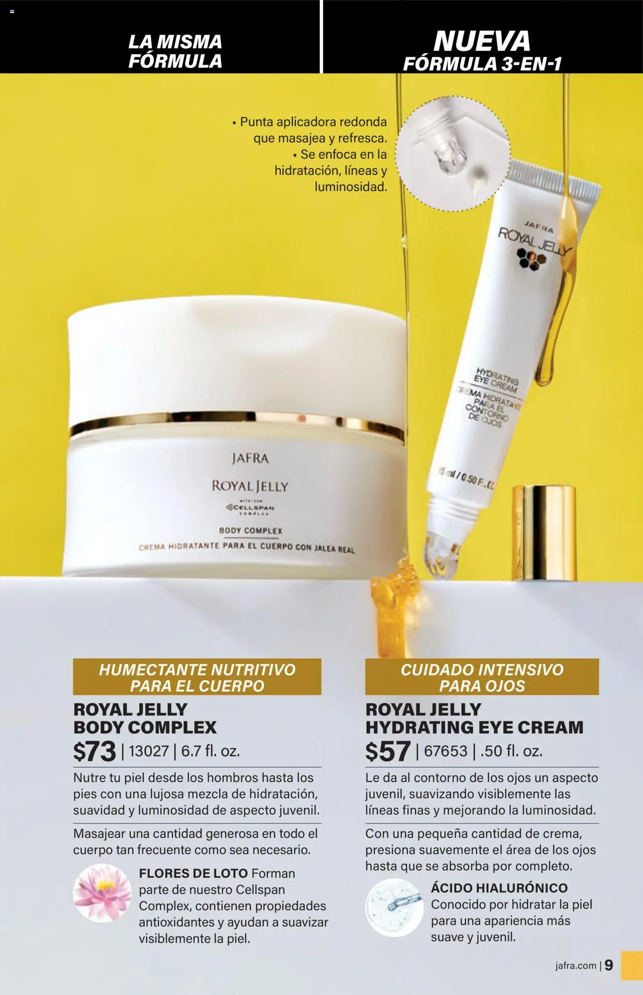 JAFRA folleto │ válido desde el 01.08.2025 | Página: 9 | Productos: Crema, Crema hidratante, Body