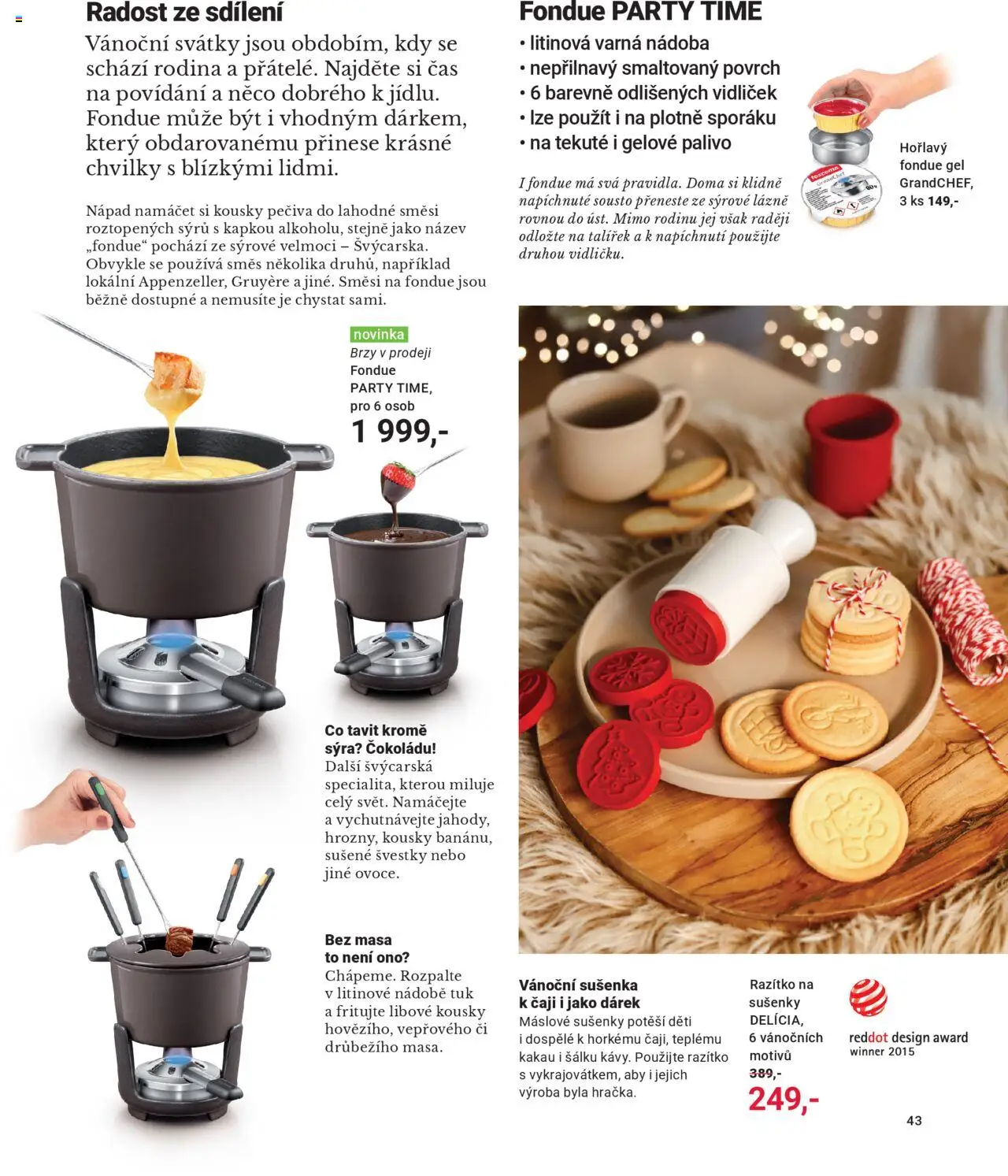 TESCOMA katalog - Podzim/zima 2025 od 20.10.2025 | Strana: 43 | Produkty: Máslové sušenky, Švestky, Fondue, Sušenky