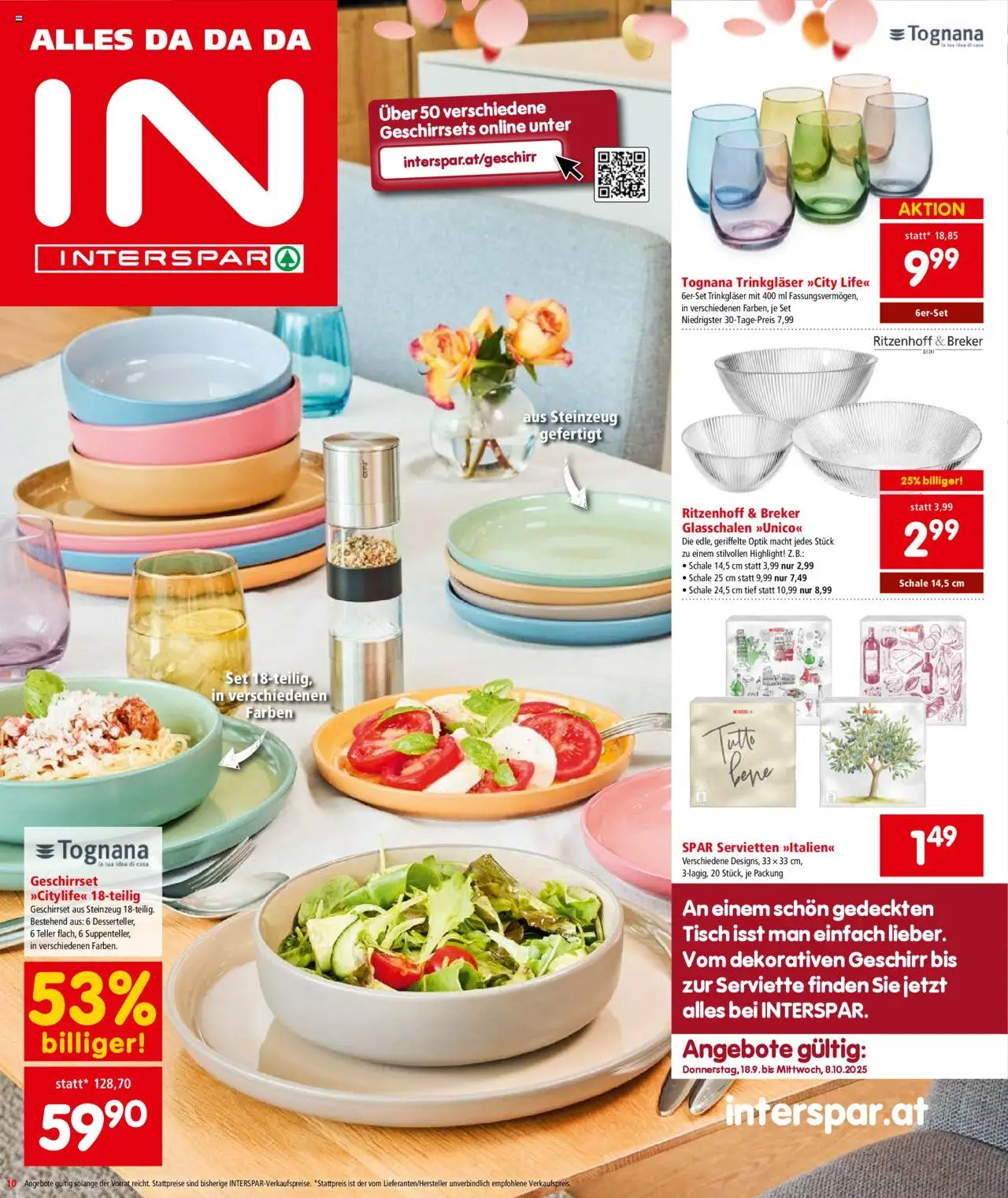 Interspar Flugblatt - Kaernten gültig ab 18.09.2025 | Seite: 13 | Produkte: Tisch