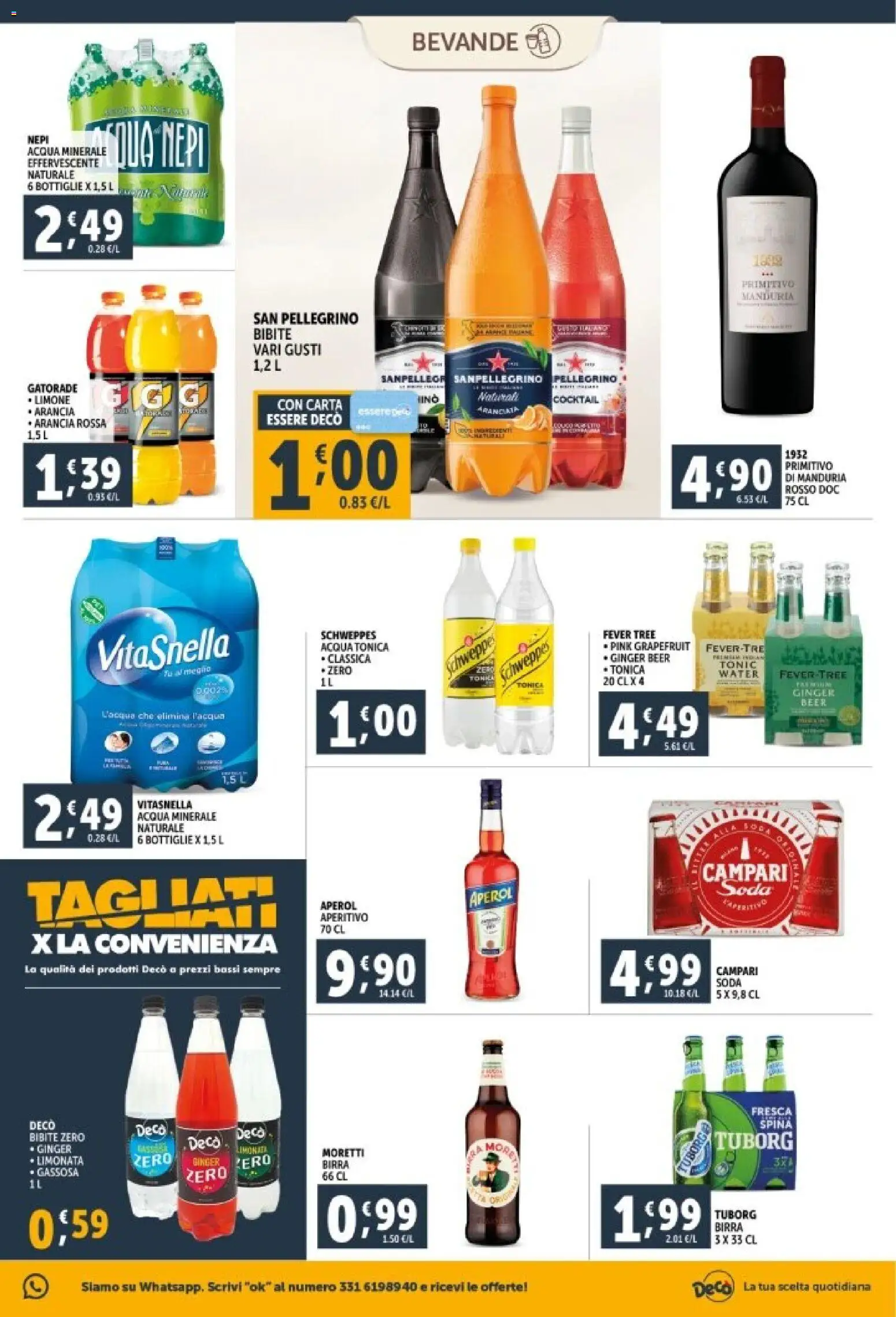 Volantino Decò del 29.12.2025 | Pagina: 19 | Prodotti: Acqua tonica, Acqua, Arancia, Aperol