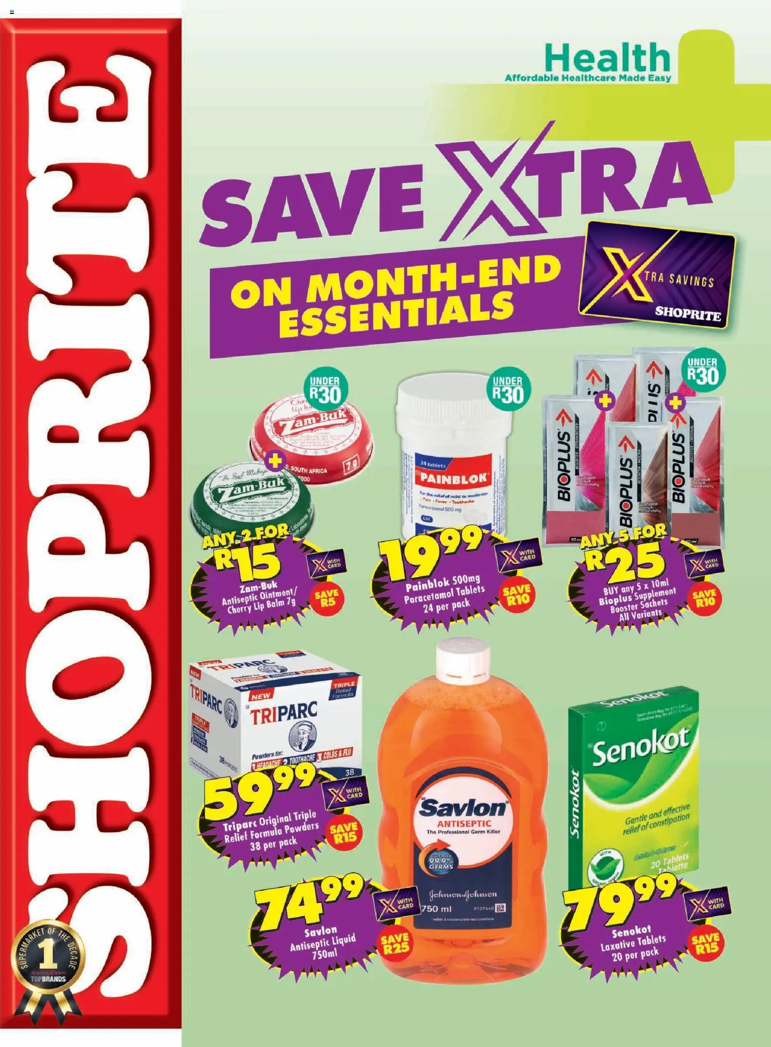 New Shoprite catalogue – valid from 20.11.2025 | Page: 1 | Products: Antiseptic liquid, Lip balm