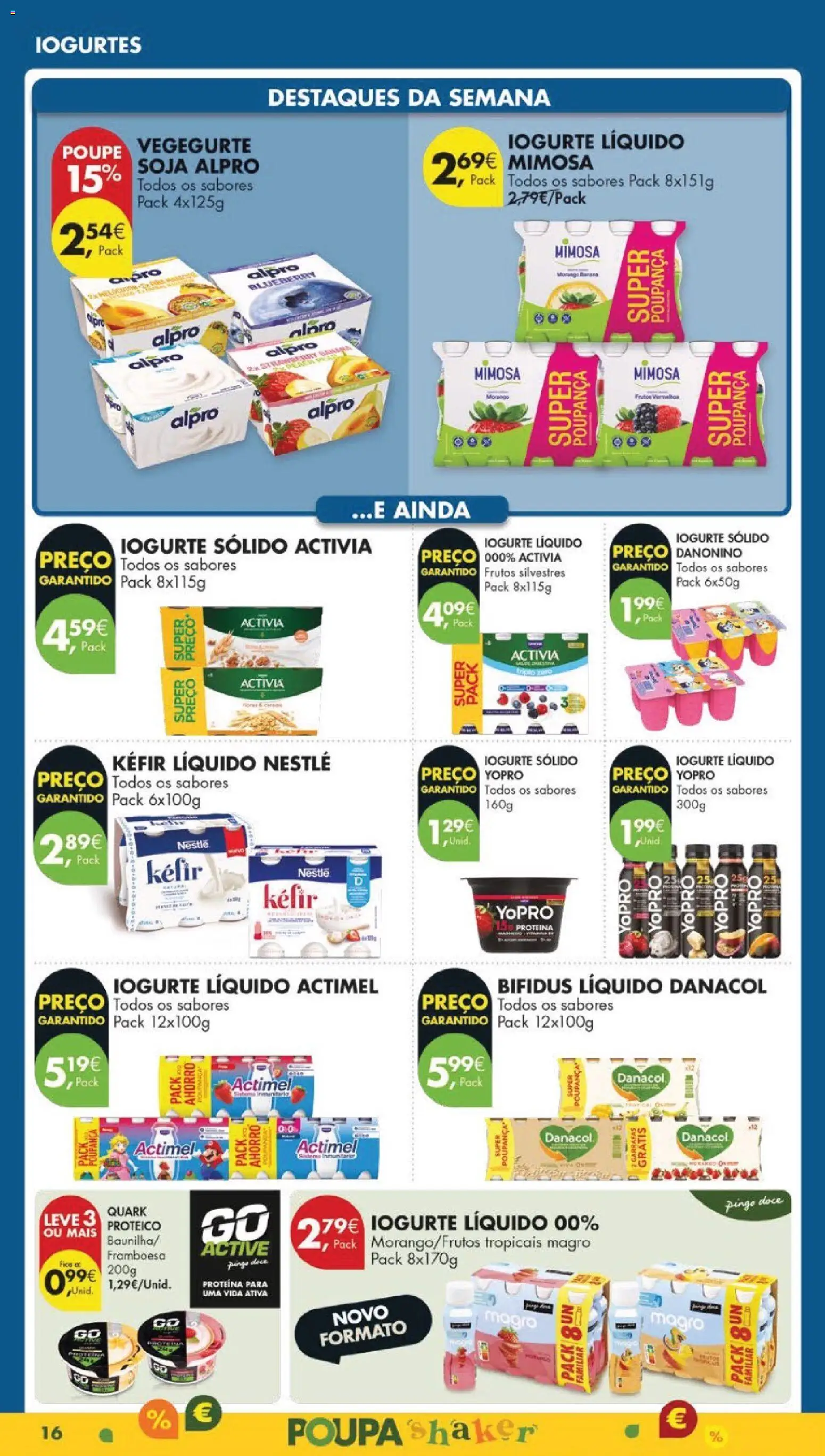 Pingo Doce folheto │ válido de 17.02.2026 | Página: 20 | Produtos: Iogurtes, Kefir nestlé, Iogurte liquido, Proteina